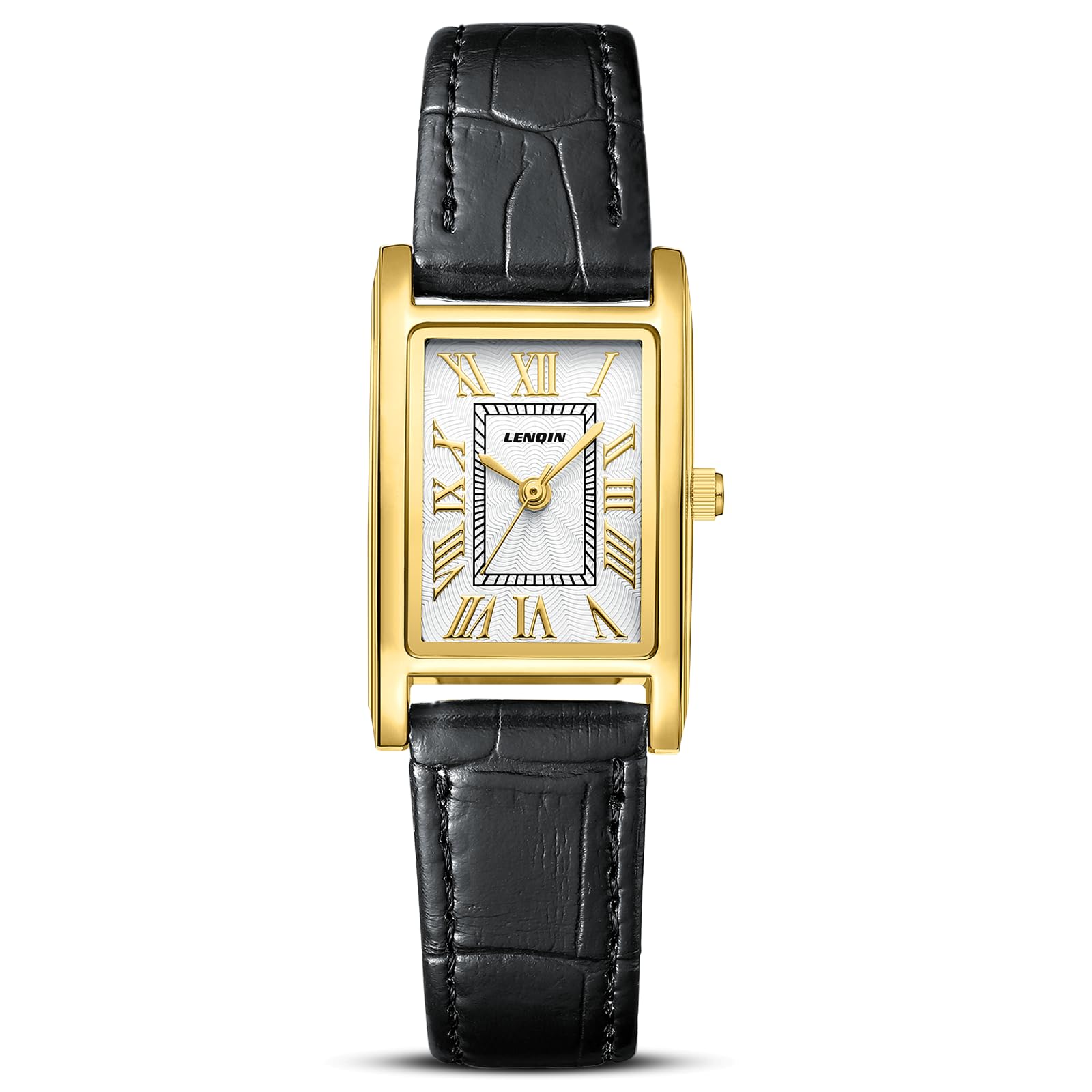 LN LENQIN Ladies Watches Analog Quartz Watch for Women Waterproof Women's Wrist Watches Easy Reader Womens Watch with Leather Strap