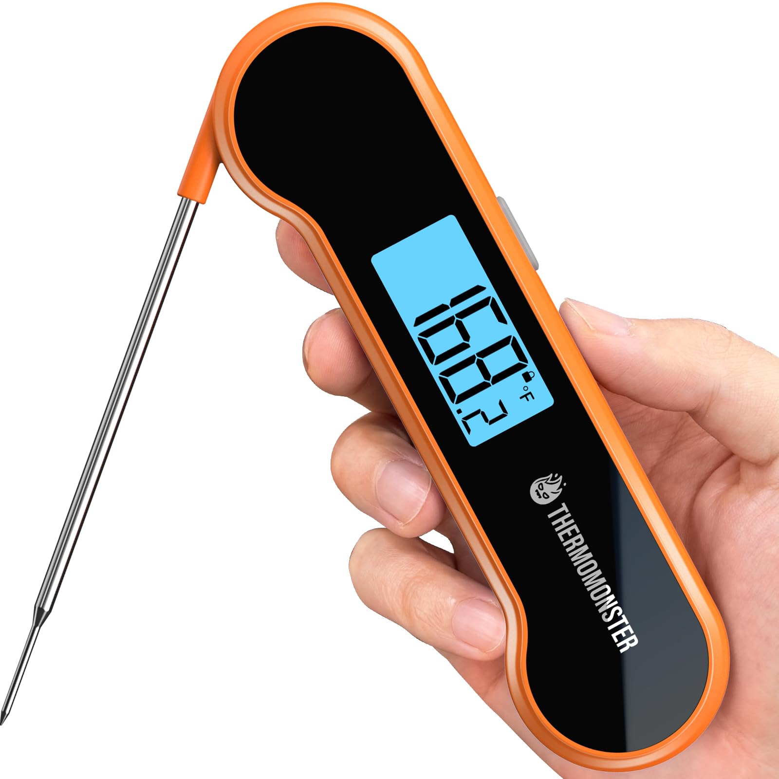 0.5 Sec Instant Read Meat Thermometer Digital with ±0.5℉ Precision, Food Thermometer for Cooking Kitchen Gadgets, Oven Grill Candy BBQ Essentials Accessories, Gifts for Him Dad Men Birthday, Red