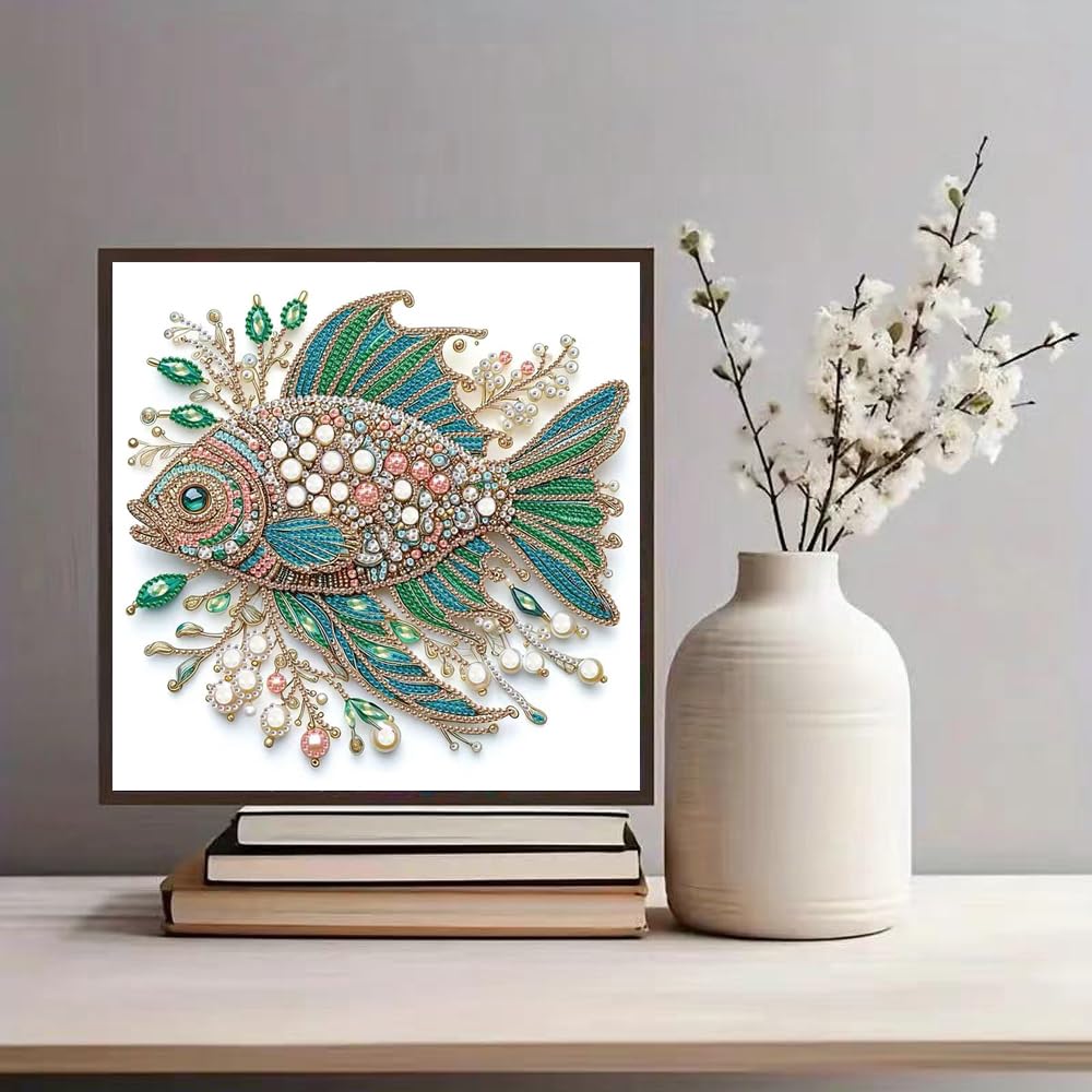 ZQEATRY Sea Turtle Animal Special Shape Diamond Art Kits for Adults,5D Diamond Painting Kits for Beginner,DIY Diamond Crystal Rhinestones Painting Kits for Home Wall Decor Gift 11.8 X 11.8inch