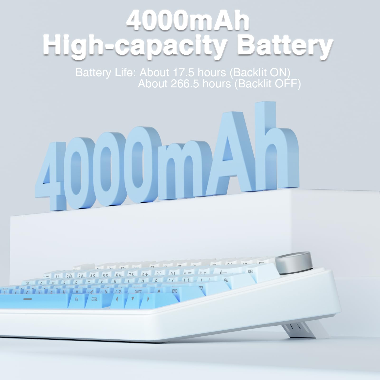 AULA F75 Pro Wireless Mechanical Keyboard,75% Hot Swappable Custom Keyboard with Knob,RGB Backlit,Pre-lubed Reaper Switches,Side Printed PBT Keycaps,2.4GHz/USB-C/BT5.0 Mechanical Gaming Keyboards
