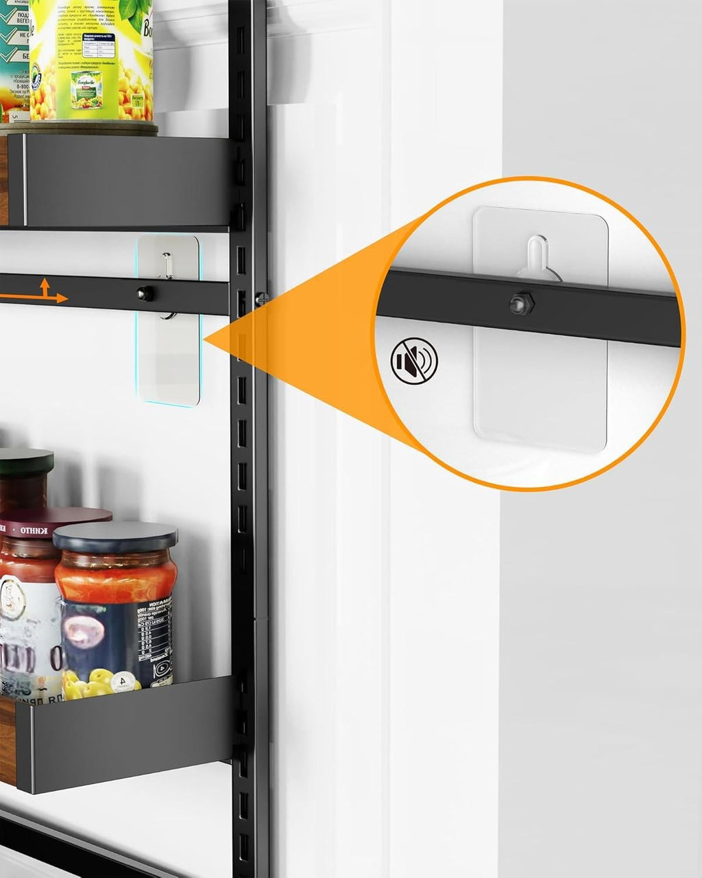 Moforoco White 9-Tier Over The Door Pantry Organizer, Pantry Organization And Storage, Metal Hanging Spice Rack Shelves Door, Home & Kitchen Essentials, Laundry Room Bathroom Organization