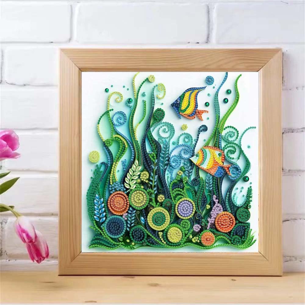 ZQEATRY Sea Turtle Animal Special Shape Diamond Art Kits for Adults,5D Diamond Painting Kits for Beginner,DIY Diamond Crystal Rhinestones Painting Kits for Home Wall Decor Gift 11.8 X 11.8inch