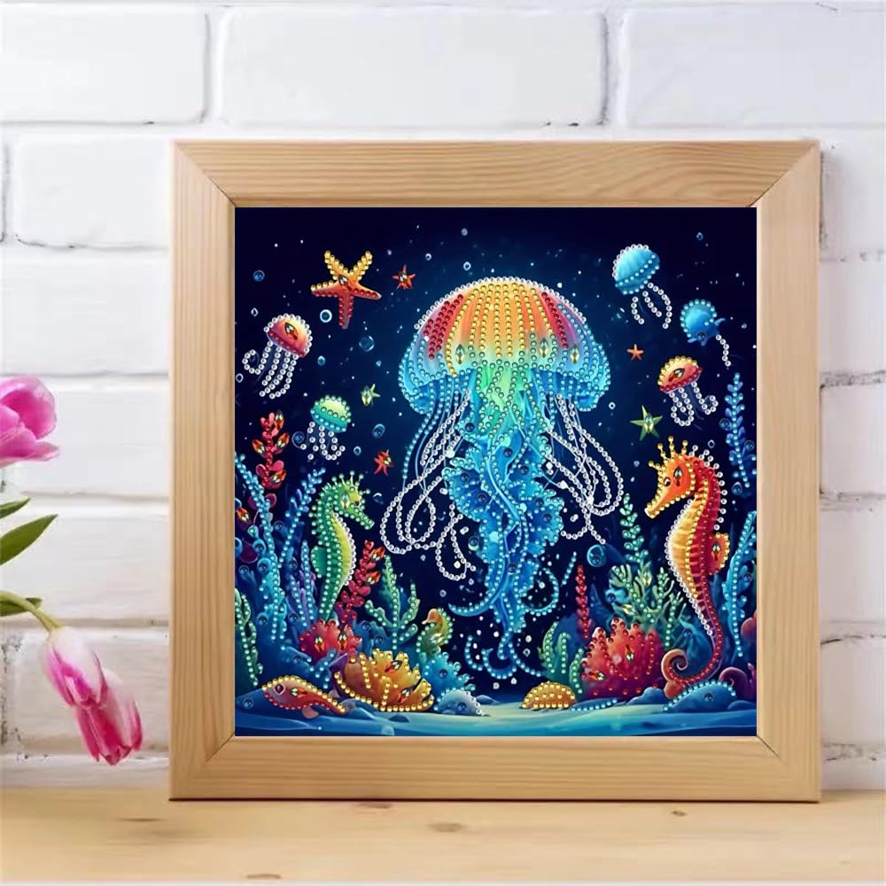 ZQEATRY Sea Turtle Animal Special Shape Diamond Art Kits for Adults,5D Diamond Painting Kits for Beginner,DIY Diamond Crystal Rhinestones Painting Kits for Home Wall Decor Gift 11.8 X 11.8inch