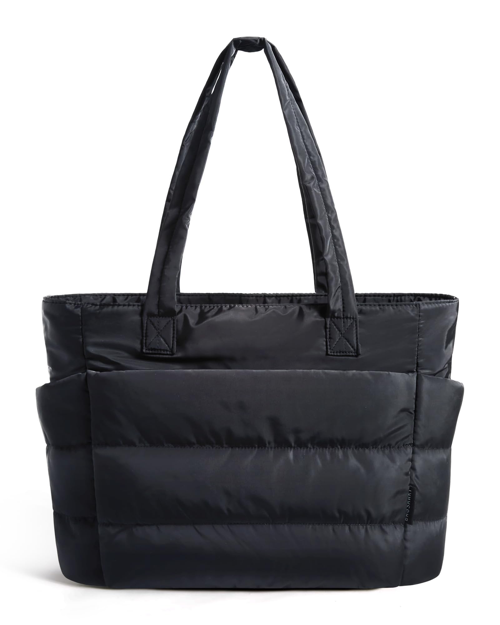 BAGSMART Tote Bag for Women, Lightweight Puffy Tote Bag with Compartments Shoulder Bag Handbag for Travel, Work, Gym | Lightweight, Puffy, Quilted, Work, for Travel