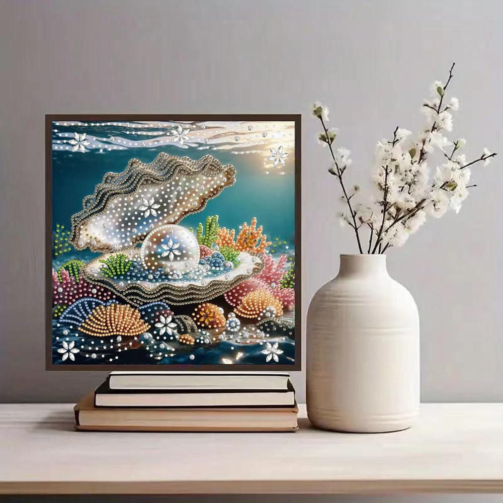 ZQEATRY Sea Turtle Animal Special Shape Diamond Art Kits for Adults,5D Diamond Painting Kits for Beginner,DIY Diamond Crystal Rhinestones Painting Kits for Home Wall Decor Gift 11.8 X 11.8inch