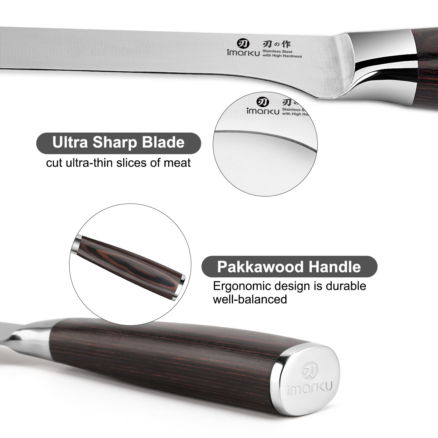 imarku Chef Knife 7 Inch Kitchen Knife Ultra Sharp Santoku Knife - High Carbon Japanese Chefs Knife, Kitchen Gadgets 2025, Apartment Essentials, Birthday Gifts for Him Her, Best Gifts for Women Men