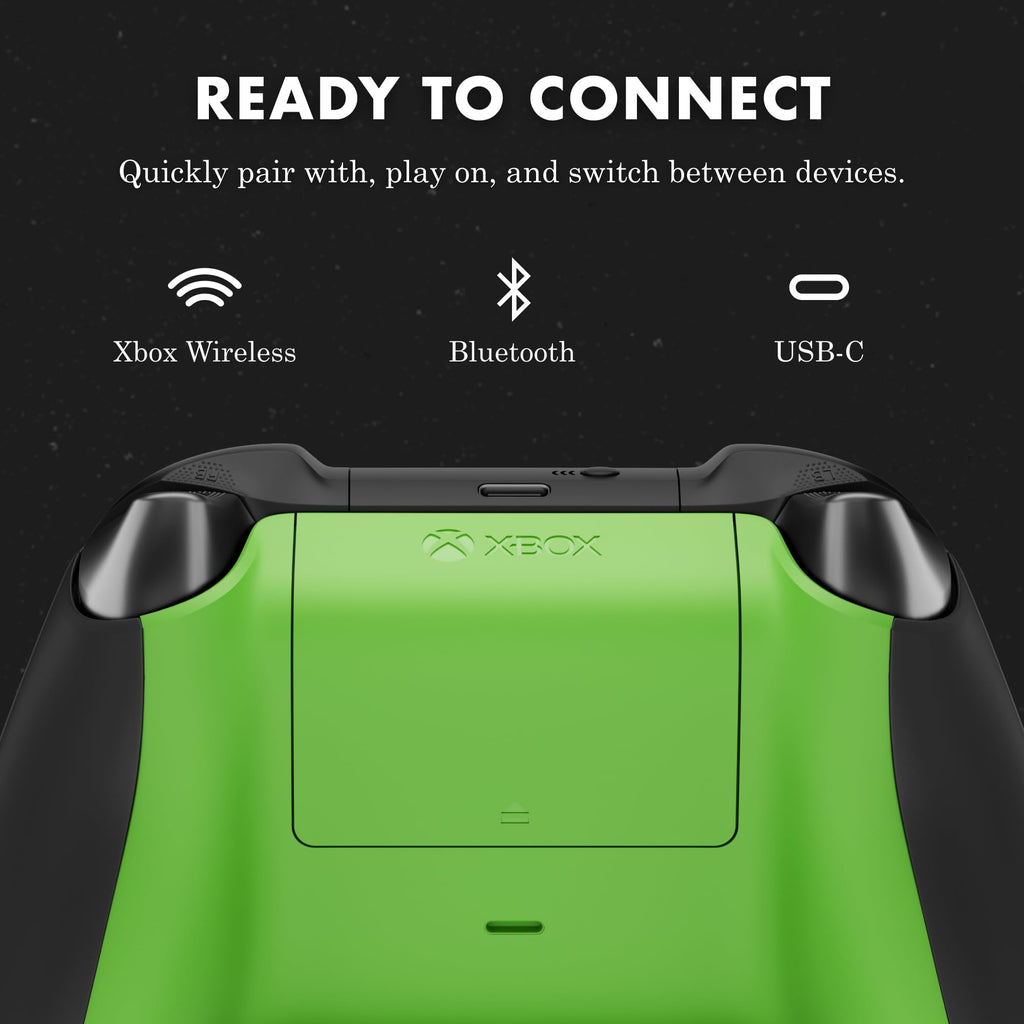 Xbox Wireless Gaming Controller | Shock Blue | Console, PC, & Android | Textured Grip | Wireless, Bluetooth, USB-C Connectivity