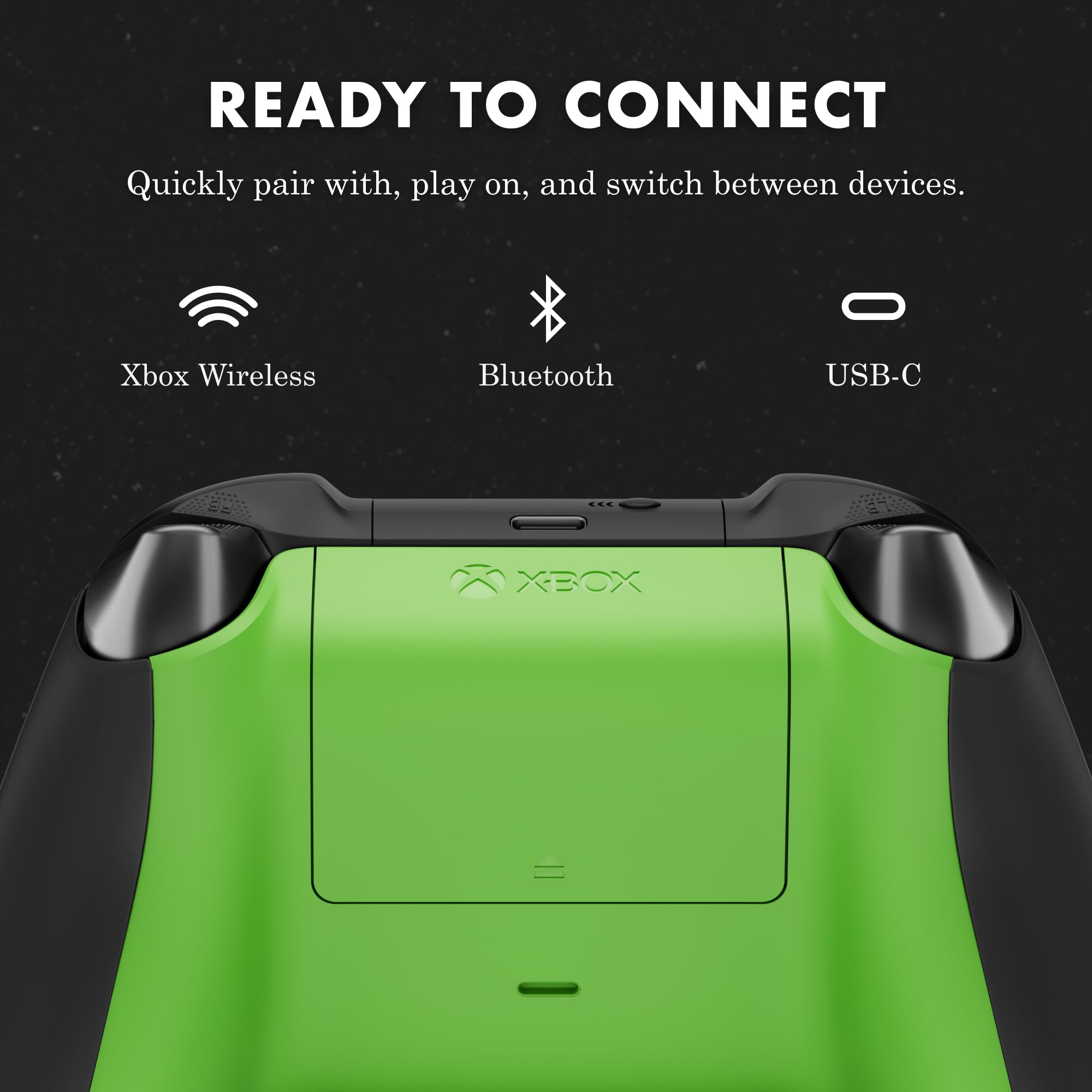 Xbox Wireless Gaming Controller | Shock Blue | Console, PC, & Android | Textured Grip | Wireless, Bluetooth, USB-C Connectivity