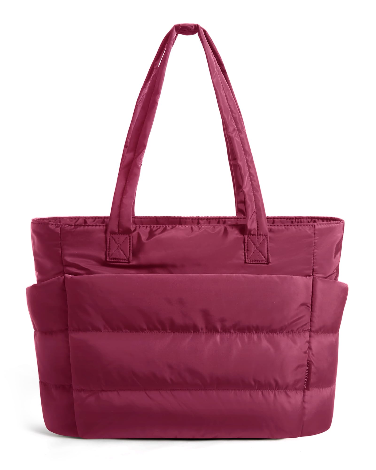 BAGSMART Tote Bag for Women, Lightweight Puffy Tote Bag with Compartments Shoulder Bag Handbag for Travel, Work, Gym | Lightweight, Puffy, Quilted, Work, for Travel
