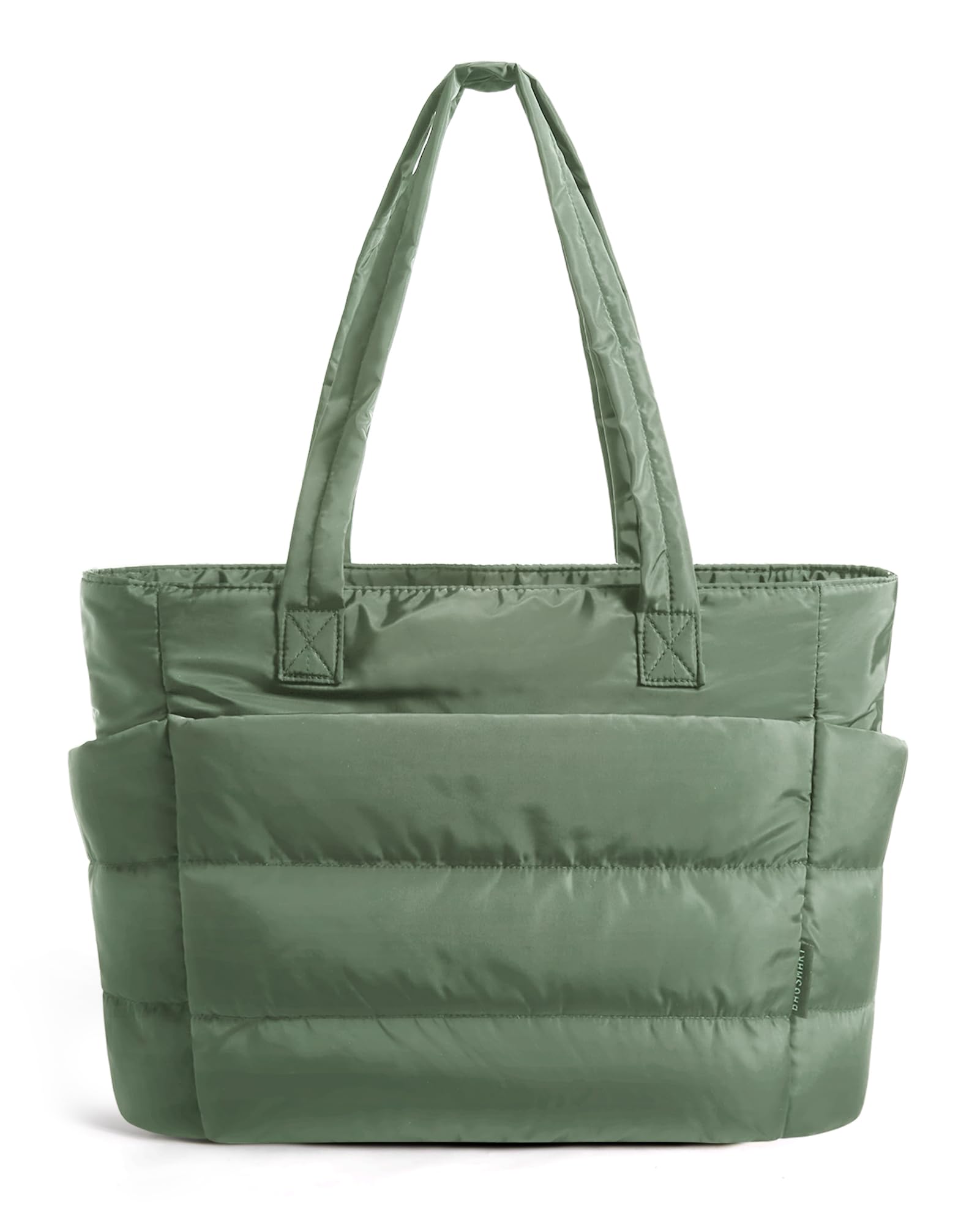 BAGSMART Tote Bag for Women, Lightweight Puffy Tote Bag with Compartments Shoulder Bag Handbag for Travel, Work, Gym | Lightweight, Puffy, Quilted, Work, for Travel