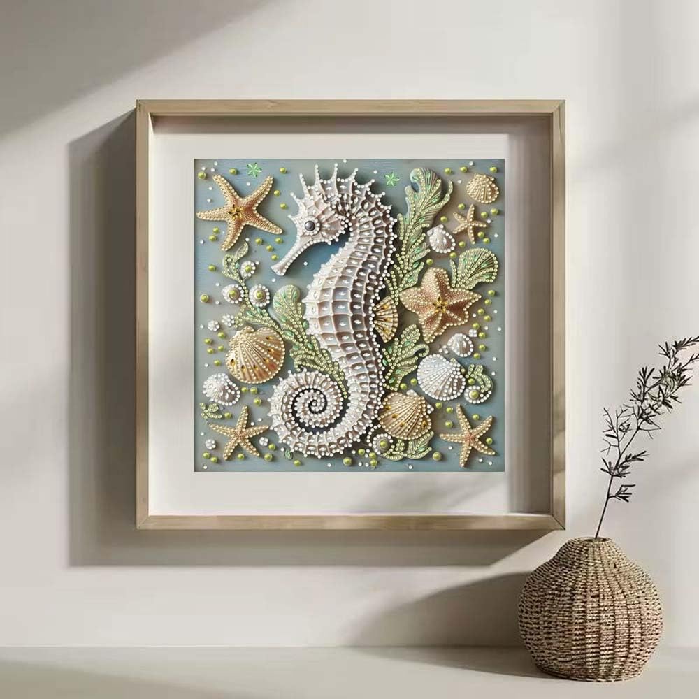 ZQEATRY Sea Turtle Animal Special Shape Diamond Art Kits for Adults,5D Diamond Painting Kits for Beginner,DIY Diamond Crystal Rhinestones Painting Kits for Home Wall Decor Gift 11.8 X 11.8inch