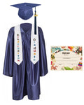 GraduationMall Kindergarten Graduation Cap Gown Stole Package with 2026 Tassel, Certificate