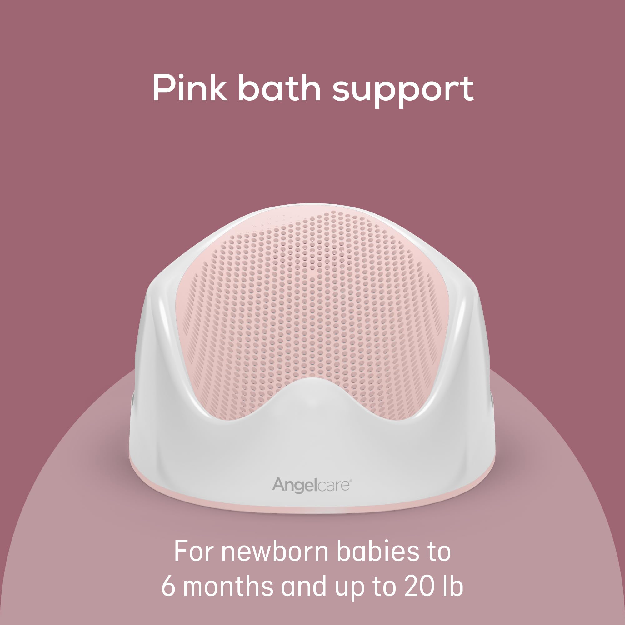 Angelcare Baby Bath Support (Gray) | Ideal for Babies Less Than 6 Months Old