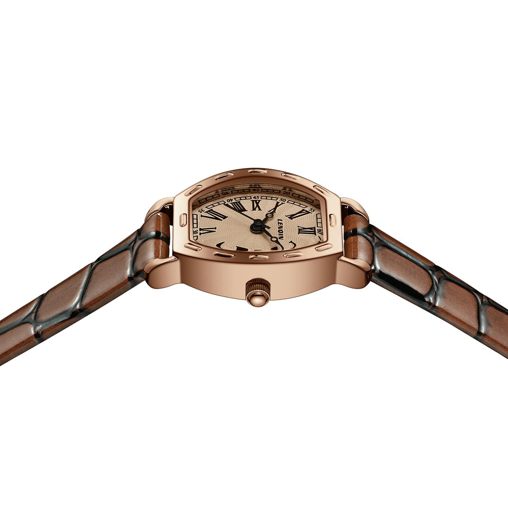 LN LENQIN Ladies Watches Analog Quartz Watch for Women Waterproof Women's Wrist Watches Easy Reader Womens Watch with Leather Strap