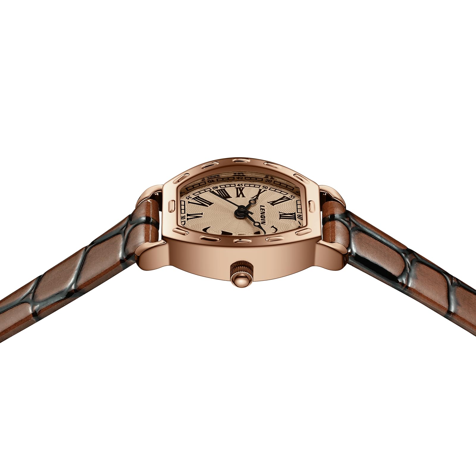 LN LENQIN Ladies Watches Analog Quartz Watch for Women Waterproof Women's Wrist Watches Easy Reader Womens Watch with Leather Strap