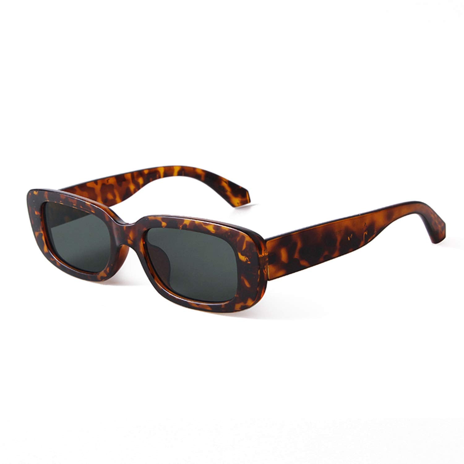 BUTABY Rectangle Sunglasses for Women Retro Driving Glasses 90’s Vintage Fashion Narrow Square Frame UV400 Protection