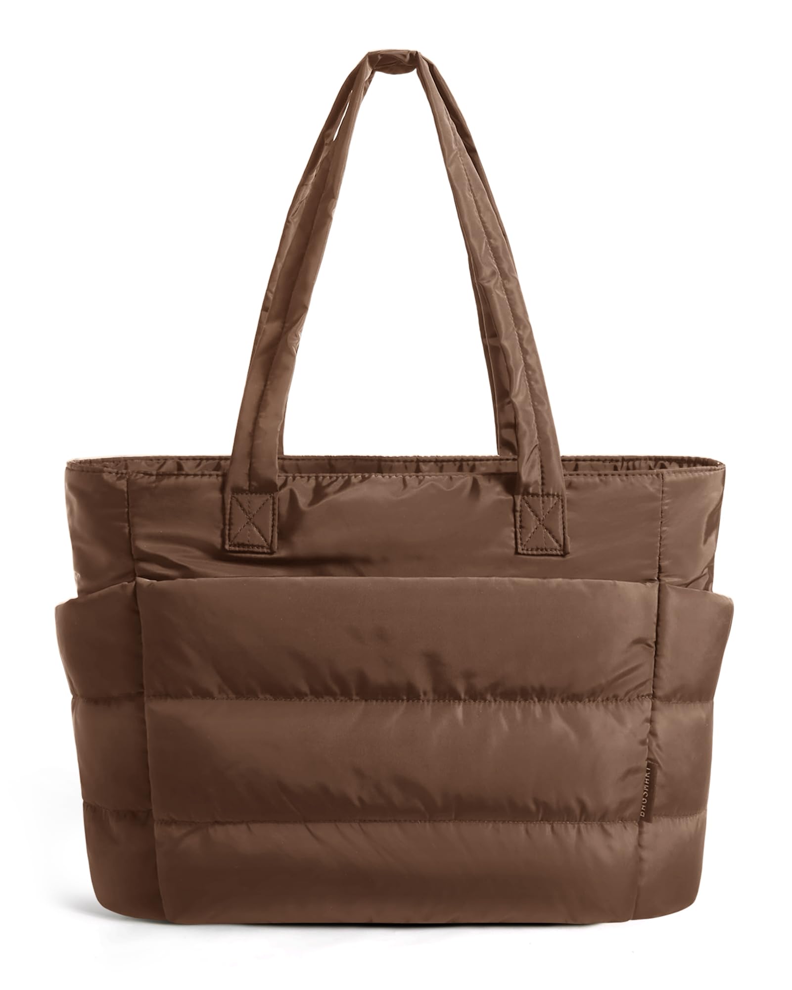 BAGSMART Tote Bag for Women, Lightweight Puffy Tote Bag with Compartments Shoulder Bag Handbag for Travel, Work, Gym | Lightweight, Puffy, Quilted, Work, for Travel