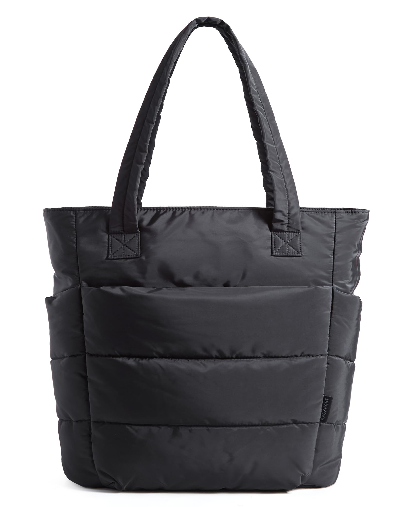 BAGSMART Tote Bag for Women, Lightweight Puffy Tote Bag with Compartments Shoulder Bag Handbag for Travel, Work, Gym | Lightweight, Puffy, Quilted, Work, for Travel