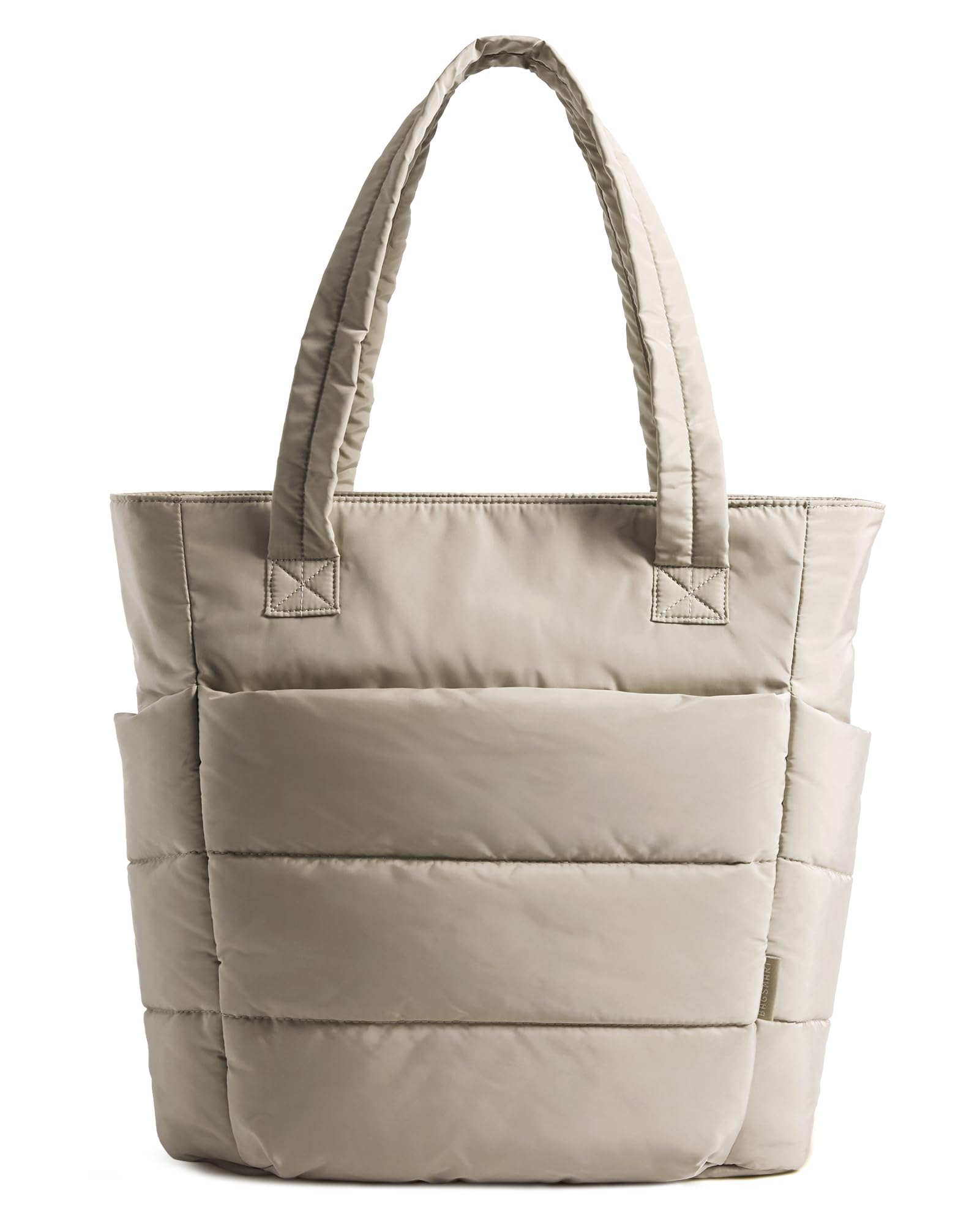 BAGSMART Tote Bag for Women, Lightweight Puffy Tote Bag with Compartments Shoulder Bag Handbag for Travel, Work, Gym | Lightweight, Puffy, Quilted, Work, for Travel