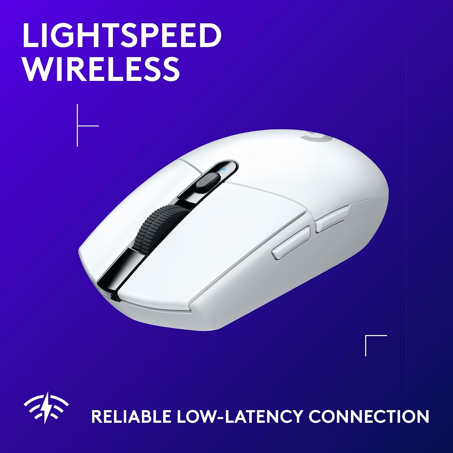 Logitech G305 Lightspeed Wireless Gaming Mouse, Hero Sensor, 12,000 DPI, Lightweight, 6 Programmable Buttons, 250h Battery, On-Board Memory, Compatible with PC, Mac - Black