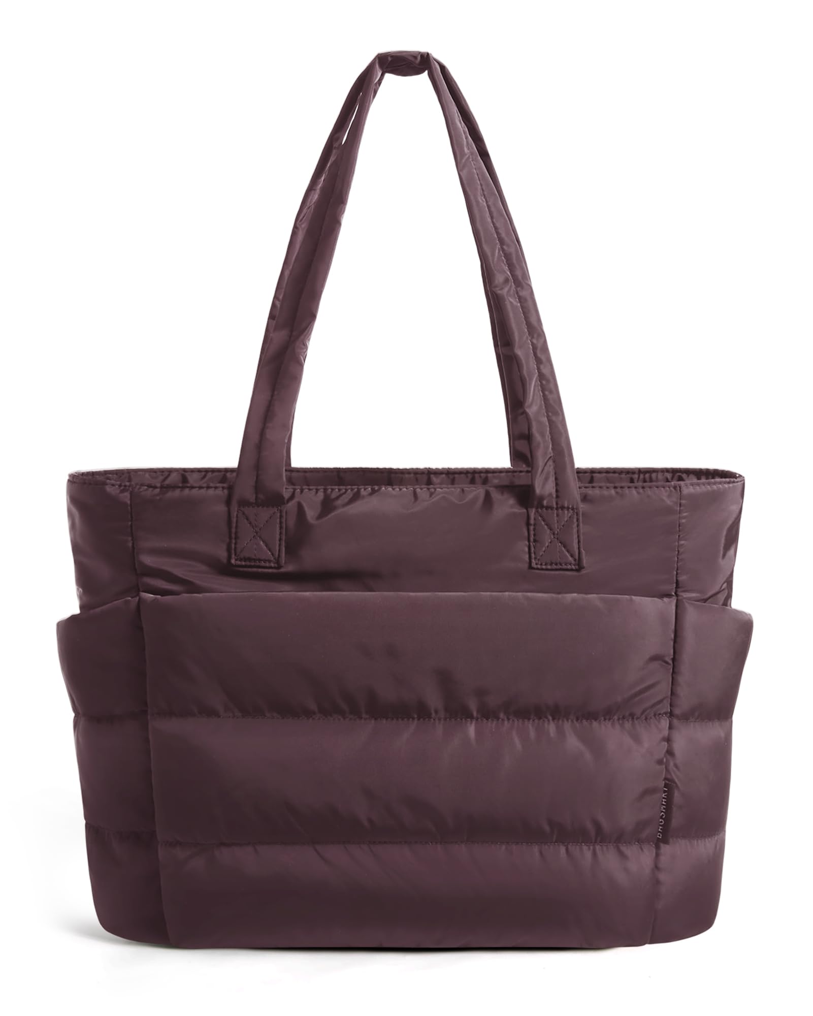 BAGSMART Tote Bag for Women, Lightweight Puffy Tote Bag with Compartments Shoulder Bag Handbag for Travel, Work, Gym | Lightweight, Puffy, Quilted, Work, for Travel