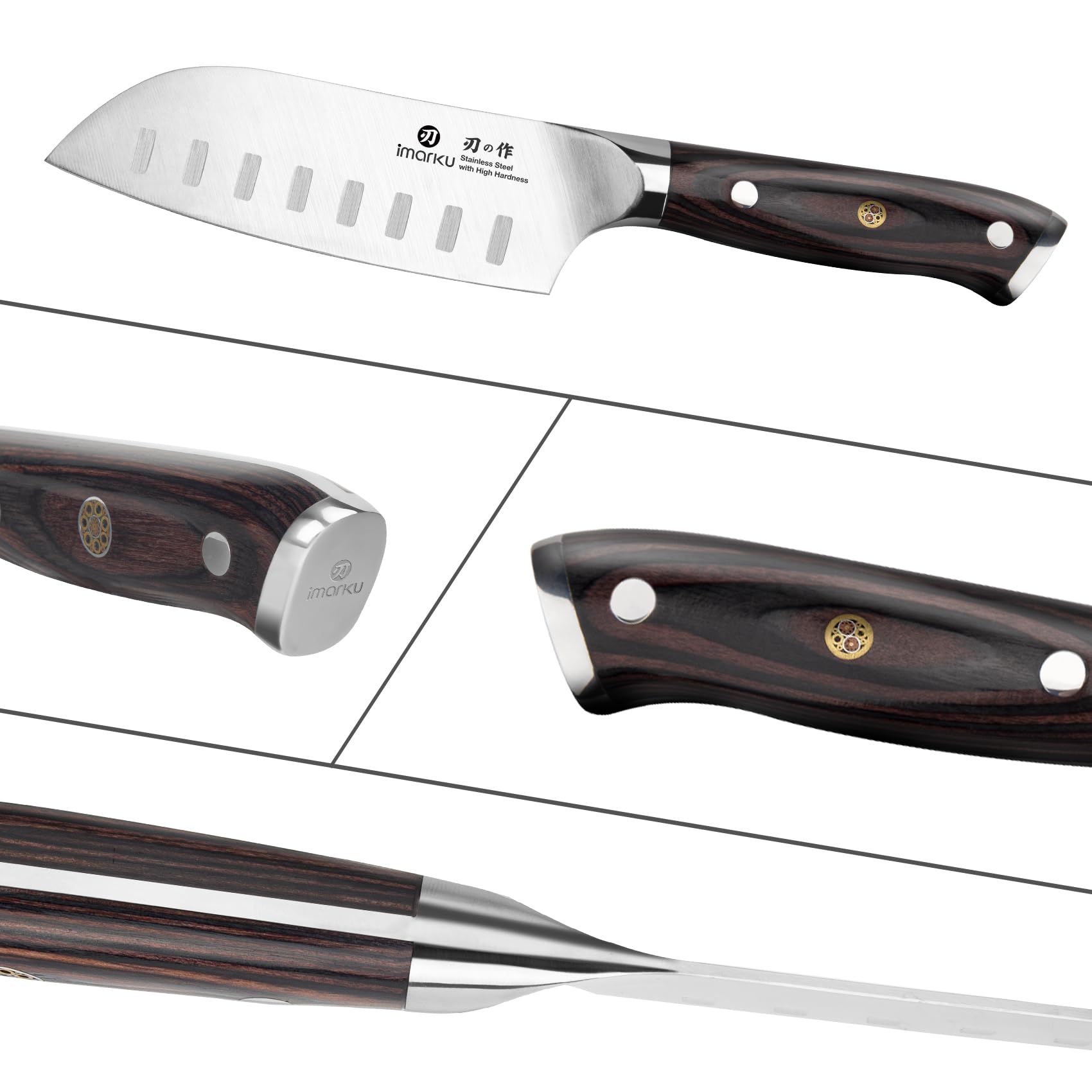 imarku Chef Knife 7 Inch Kitchen Knife Ultra Sharp Santoku Knife - High Carbon Japanese Chefs Knife, Kitchen Gadgets 2025, Apartment Essentials, Birthday Gifts for Him Her, Best Gifts for Women Men