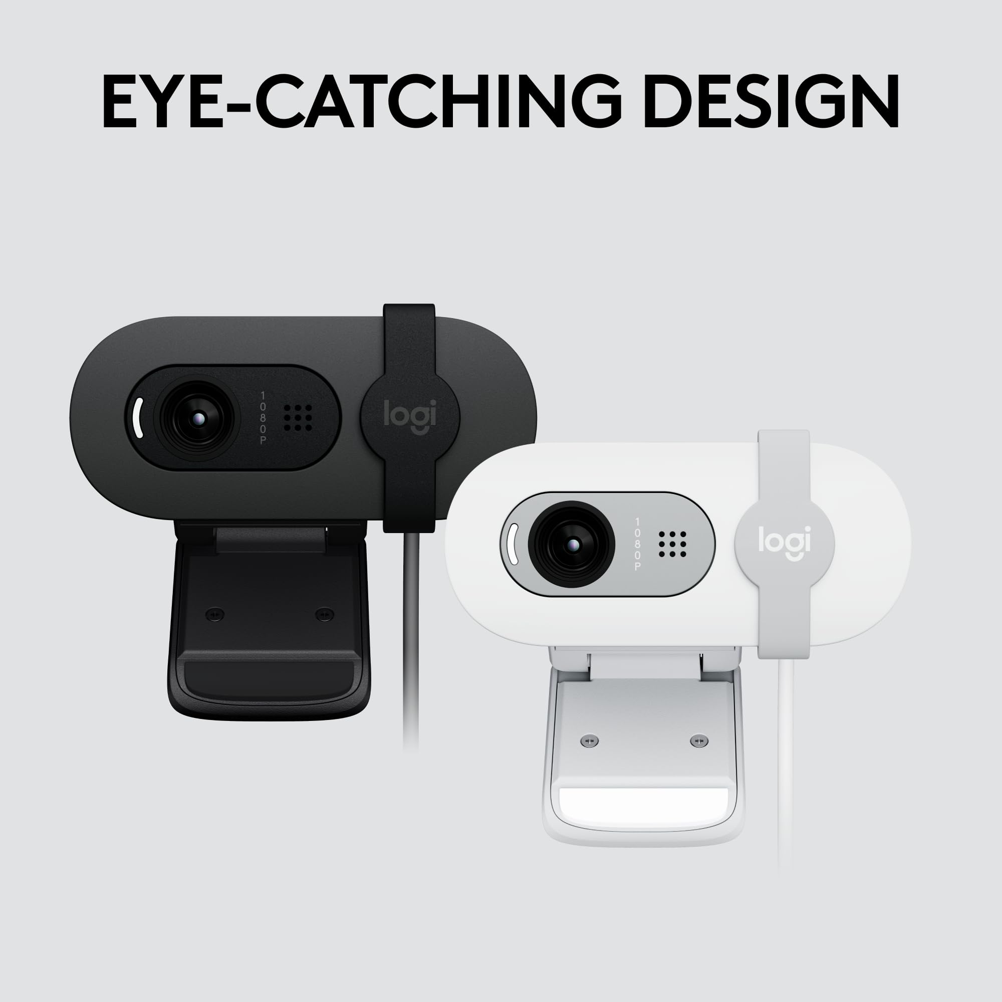 Logitech Brio 101 Full HD 1080p Webcam for Meetings, Streaming, Desktop, Laptop, PC - Built-in Mic, Shutter, Works with Zoom, Microsoft Teams, Nintendo Switch 2’s new GameChat Mode, USB-A,-Black