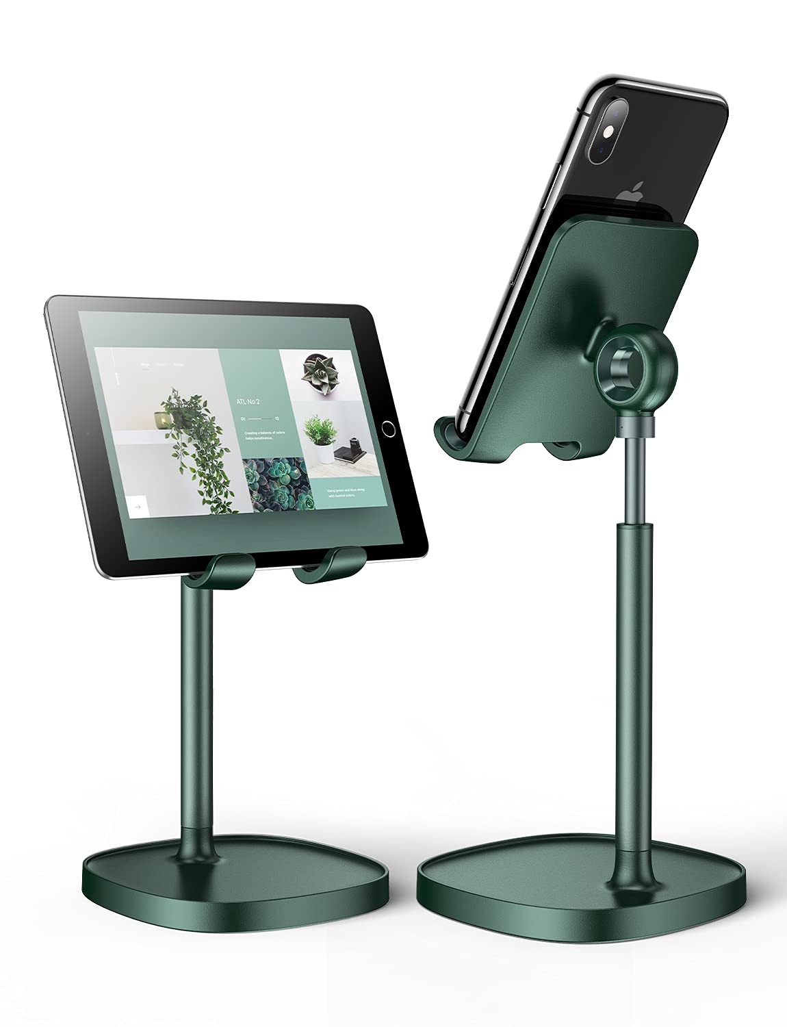 LISEN Cell Phone Stand Phone Holder for Desk Office Decor, Office Desk Accessories Women PC Gaming Essentials iPhone Stand Gadgets Men Gift for Father Fit OtterBox Case Switch iPad Air Tablet 4-10 in