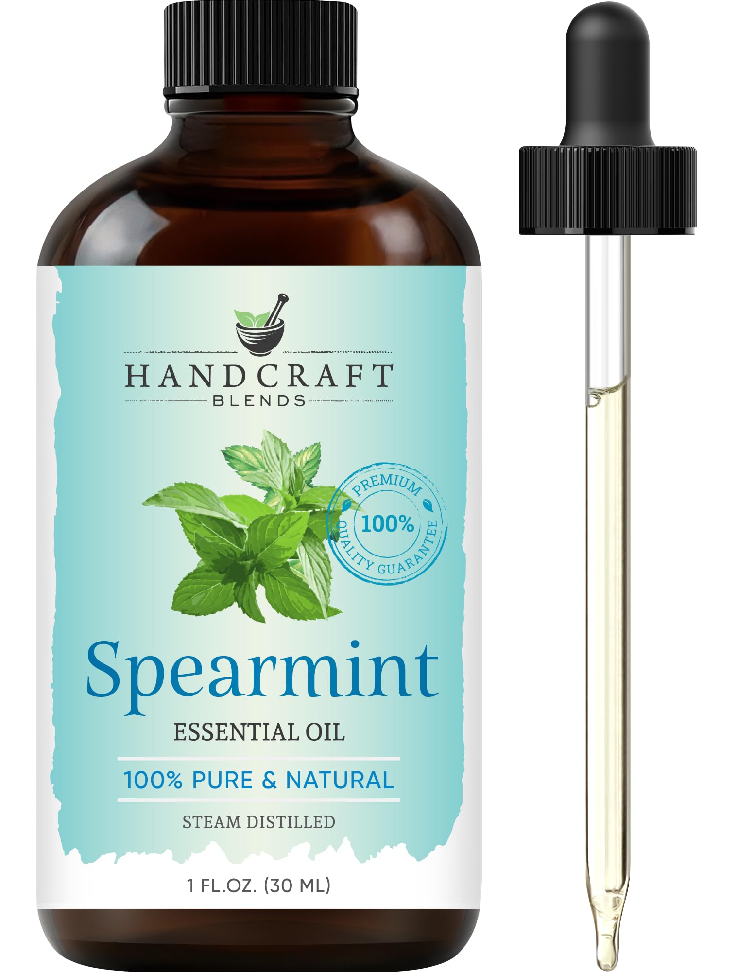 Handcraft Blends Peppermint Essential Oil – Huge 4 Fl Oz – 100% Pure and Natural – Premium Grade Essential Oil for Diffuser and Aromatherapy, Skin, Massage, Candle and Soap Making Fragrance