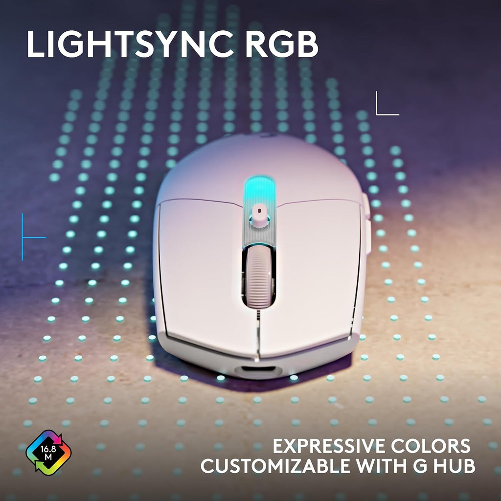 Logitech G305 Lightspeed Wireless Gaming Mouse, Hero Sensor, 12,000 DPI, Lightweight, 6 Programmable Buttons, 250h Battery, On-Board Memory, Compatible with PC, Mac - Black