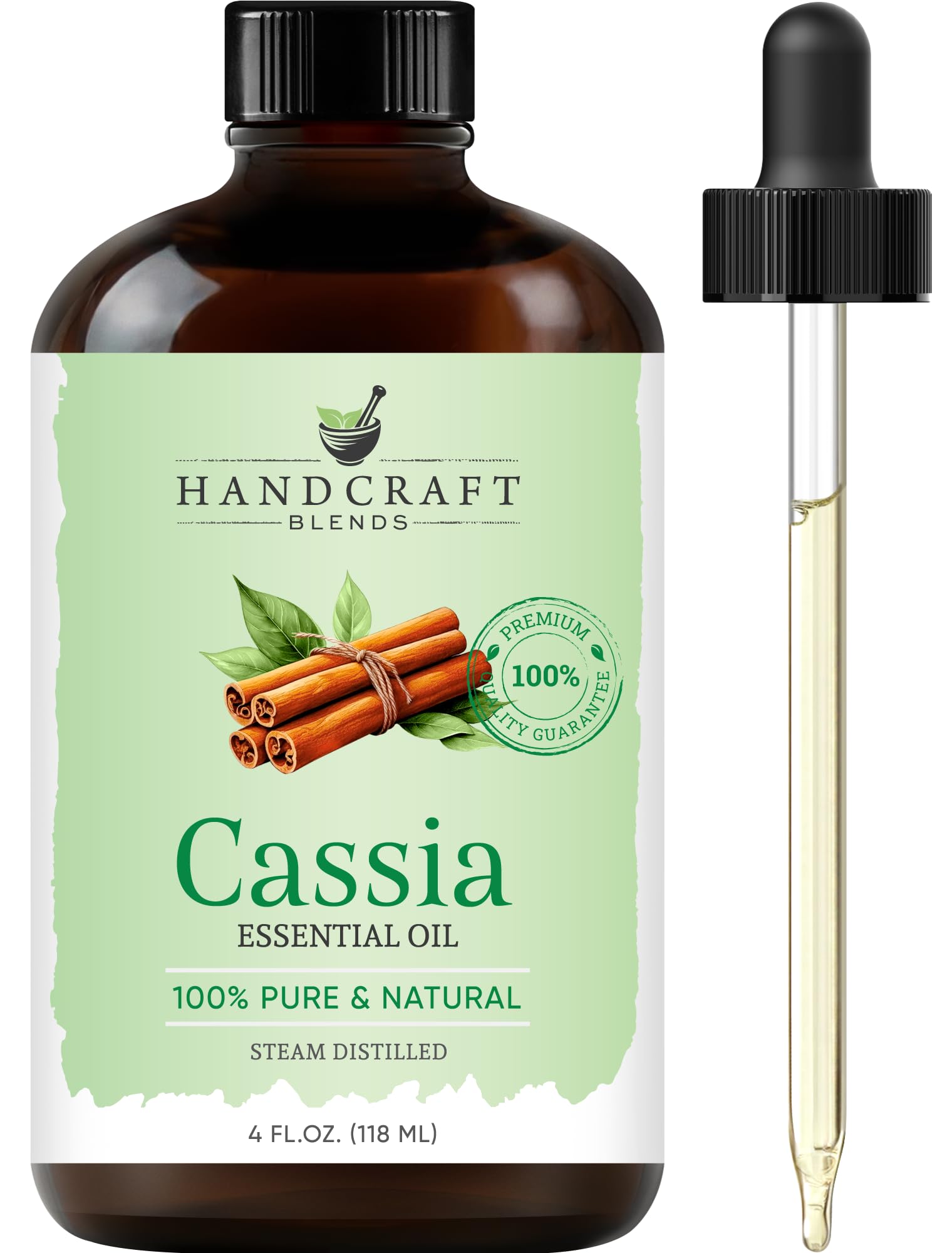 Handcraft Blends Peppermint Essential Oil – Huge 4 Fl Oz – 100% Pure and Natural – Premium Grade Essential Oil for Diffuser and Aromatherapy, Skin, Massage, Candle and Soap Making Fragrance