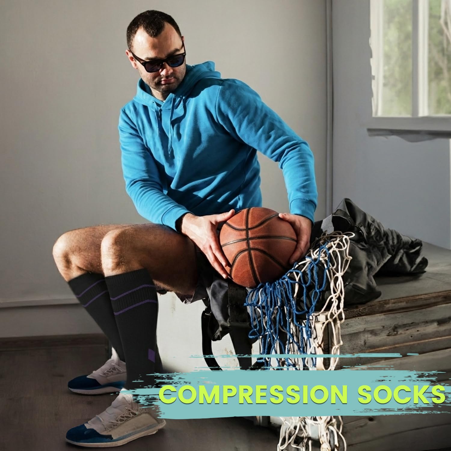 Copper Compression Socks 15-20 mmHg for Men & Women 8 Pairs – Circulation Support for Nurses, Travel, Running, Hiking, Soccer