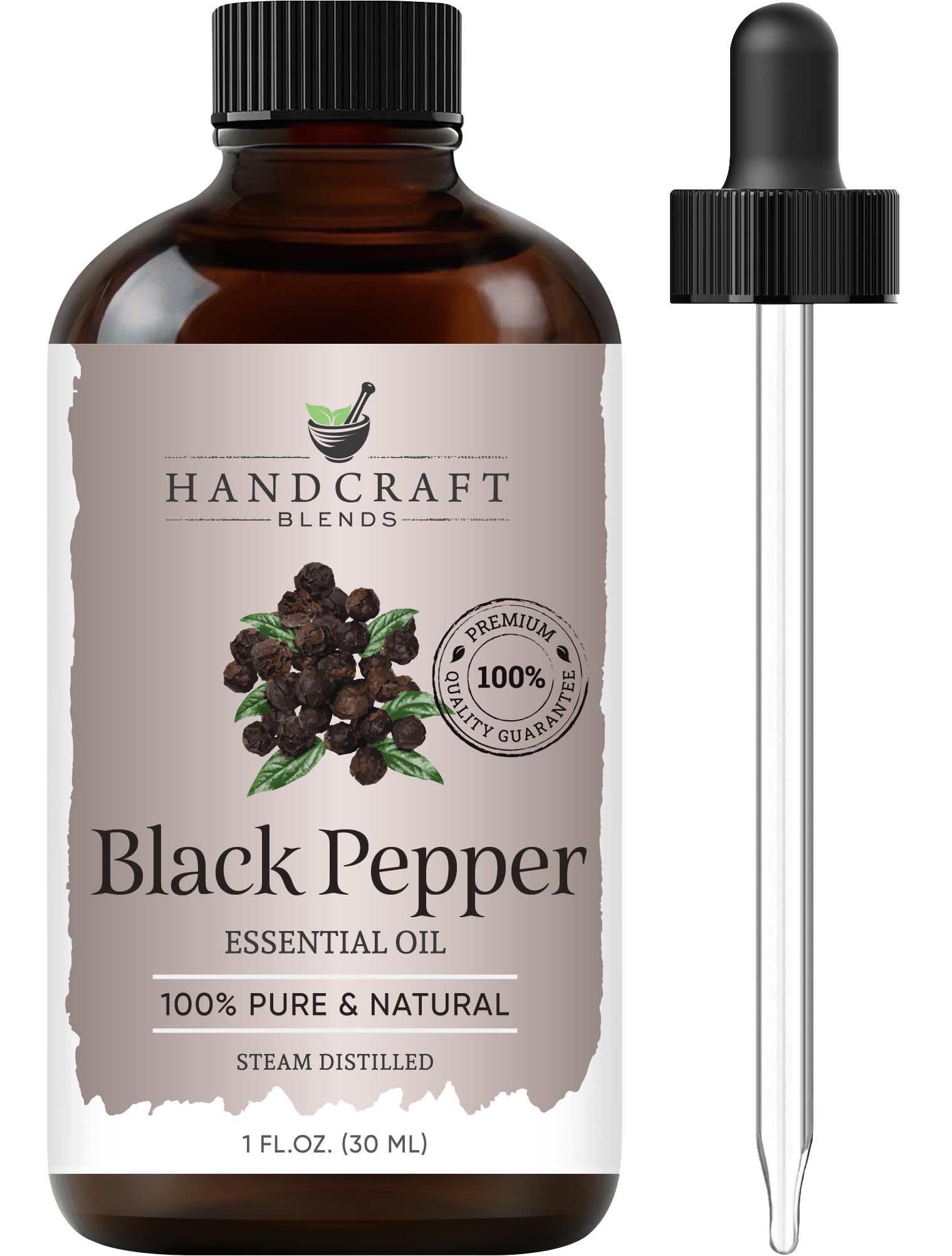 Handcraft Blends Peppermint Essential Oil – Huge 4 Fl Oz – 100% Pure and Natural – Premium Grade Essential Oil for Diffuser and Aromatherapy, Skin, Massage, Candle and Soap Making Fragrance