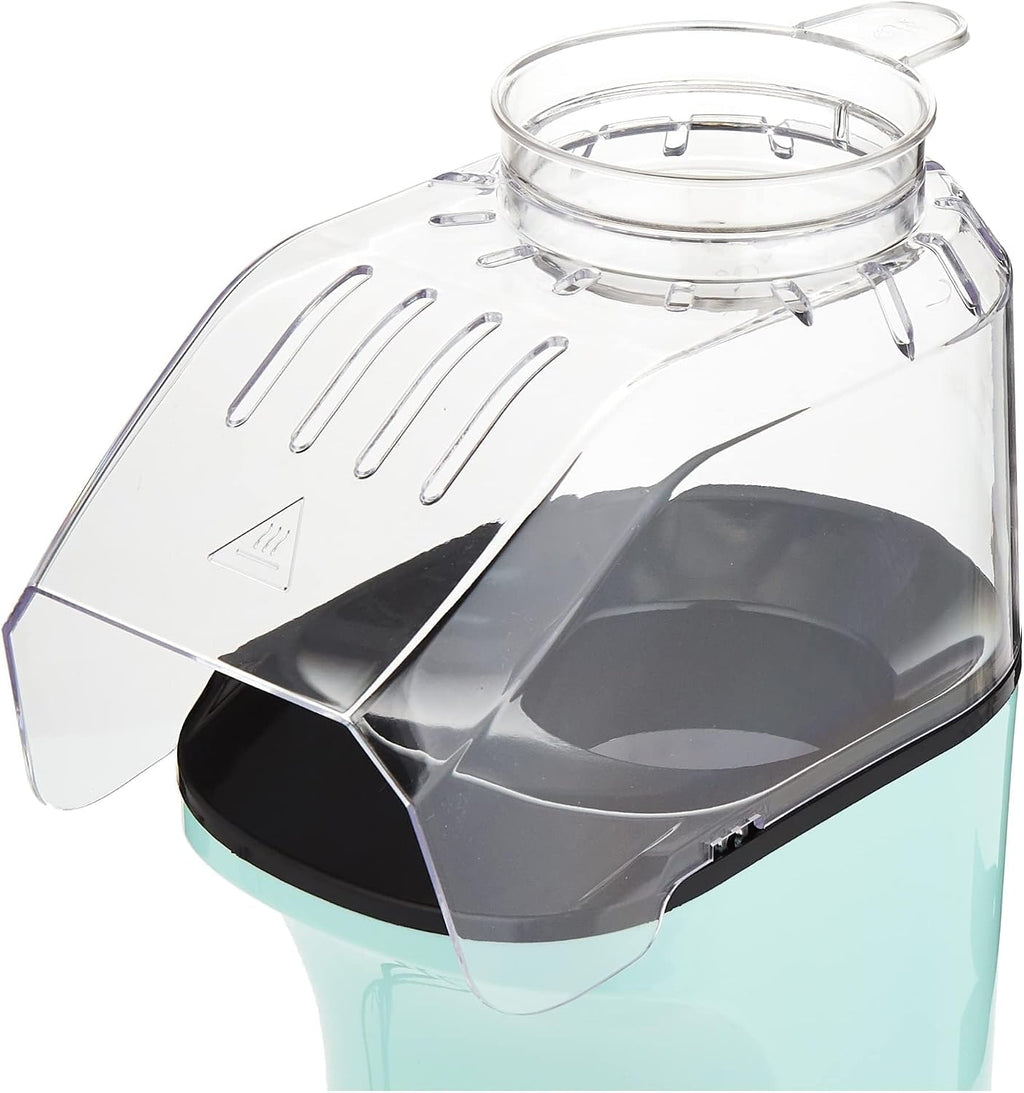 DASH Fresh Pop Popcorn Maker - Oil-Free, Air Popcorn Popper - With Measuring Cup & Recipe Guide - Perfect for Movie Nights - 16 Cups, Aqua