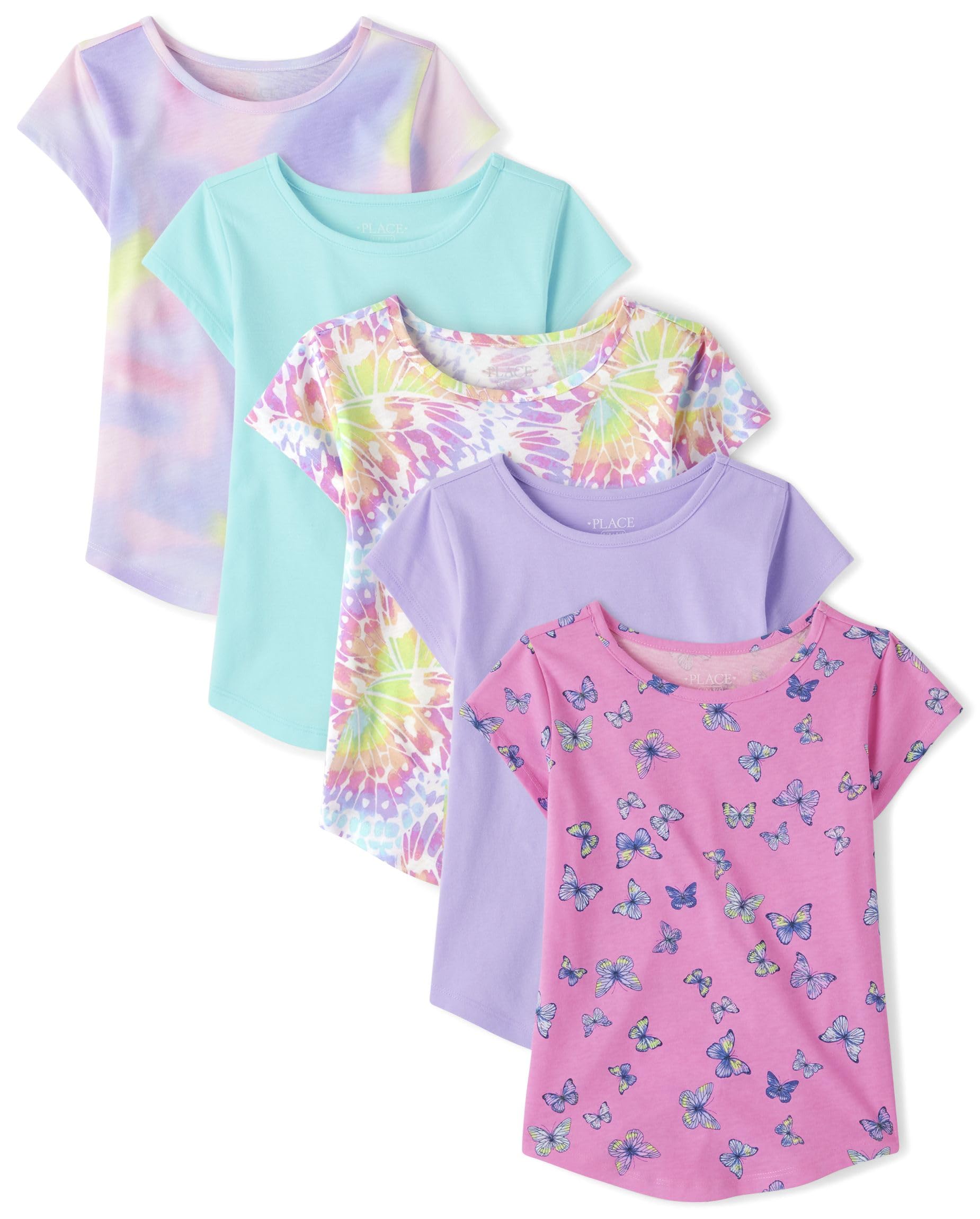 The Children's Place Girls Short Sleeve High Low Tee