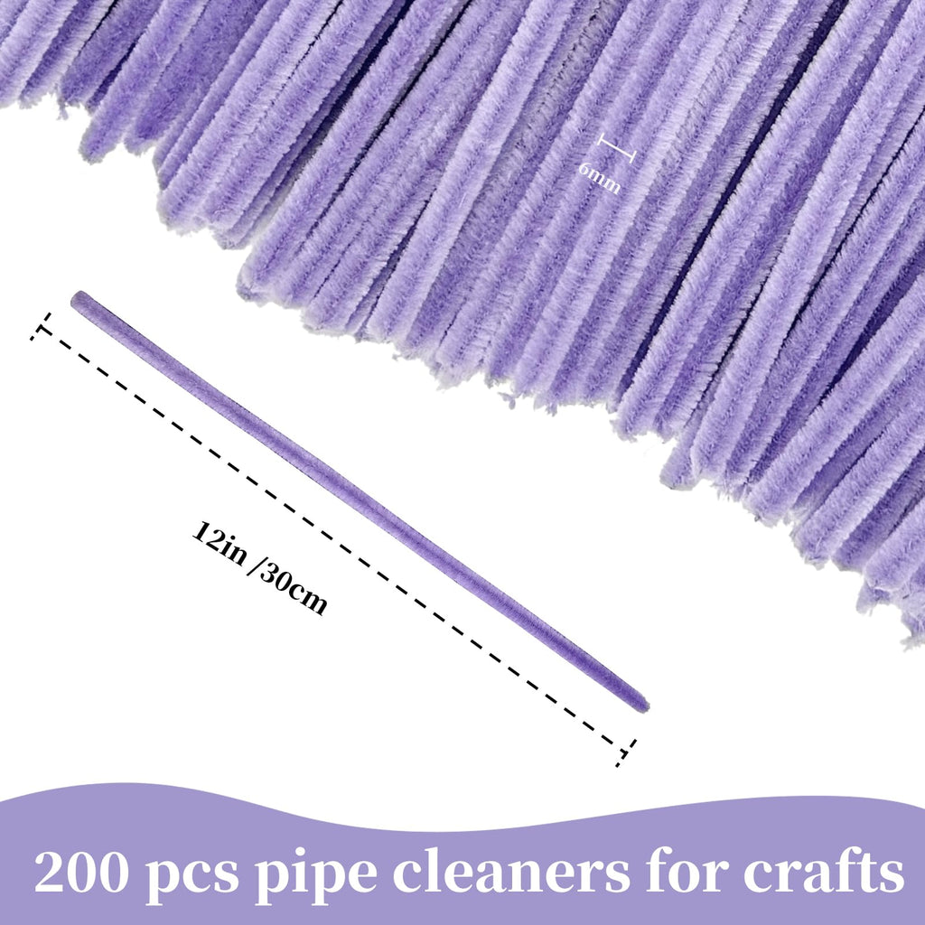 Pipe Cleaners Craft Bulk,Kids Toys & Games Gifts,200pcs Arts Crafts,Chenille Stems Art Supplies for Projects Creative DIY Room Decor,Christmas Decorations,Juegos para Niños Fidget Toys for Ages 5-7