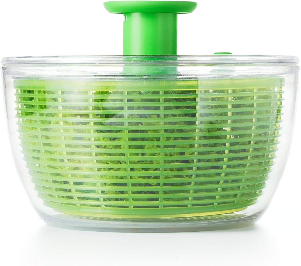 OXO Good Grips Salad Spinner | Lettuce Spinner | Fruit Washer | Fruit Washing Bowl with Strainer | Vegetable Cleaner | Salad Cleaner | Lettuce Washer | 6.22 Quart Capacity