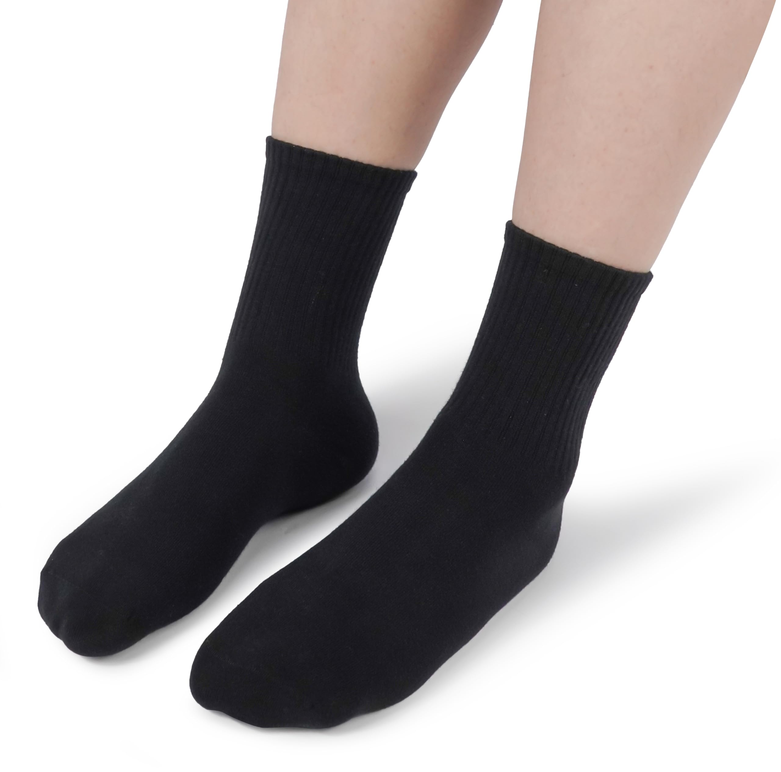 BomKinta Women Casual Calf Socks - Cute Cotton Crew Socks - Soft Above Ankle Sock Gifts 6 Pairs Size 5-10