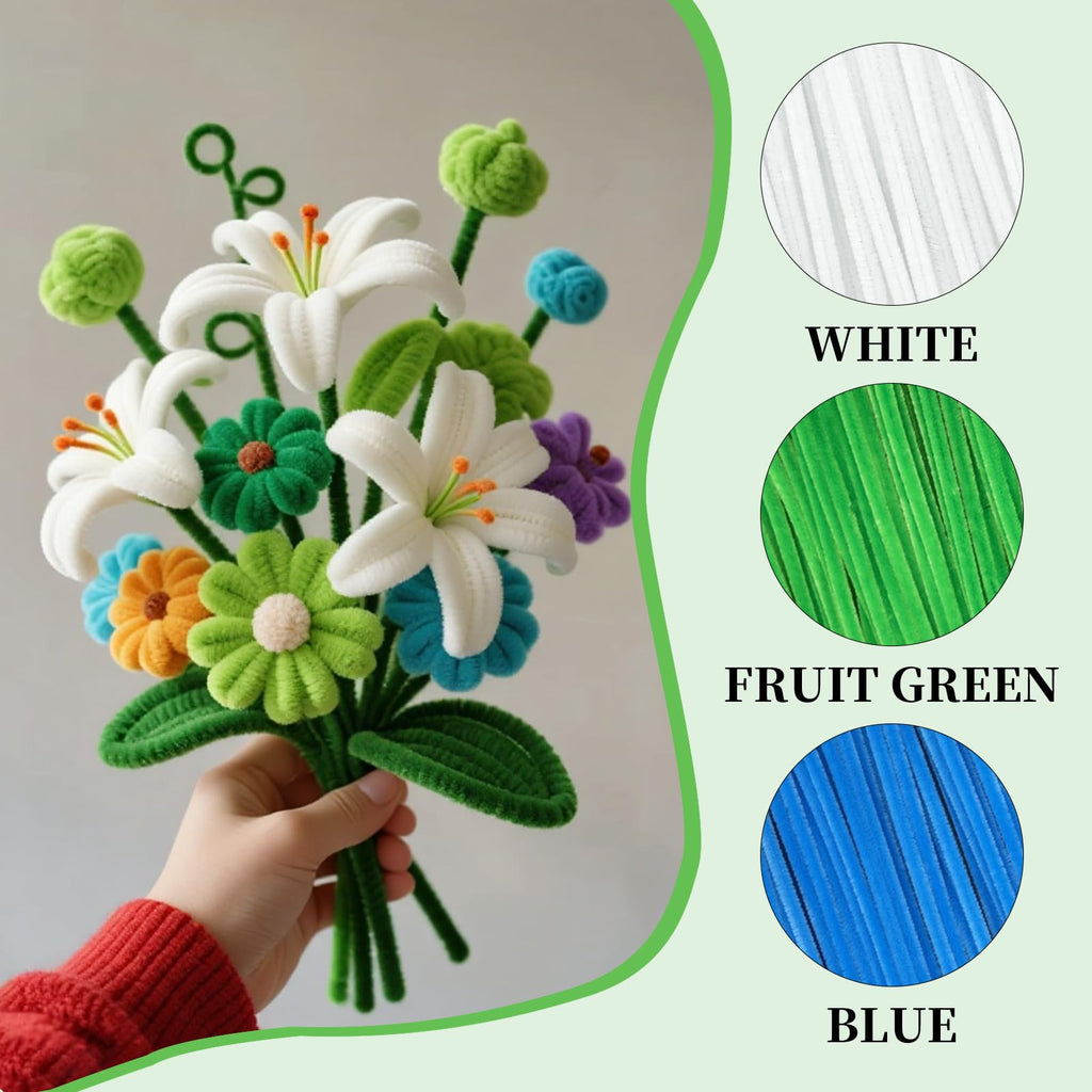 Pipe Cleaners Craft Bulk,Kids Toys & Games Gifts,200pcs Arts Crafts,Chenille Stems Art Supplies for Projects Creative DIY Room Decor,Christmas Decorations,Juegos para Niños Fidget Toys for Ages 5-7