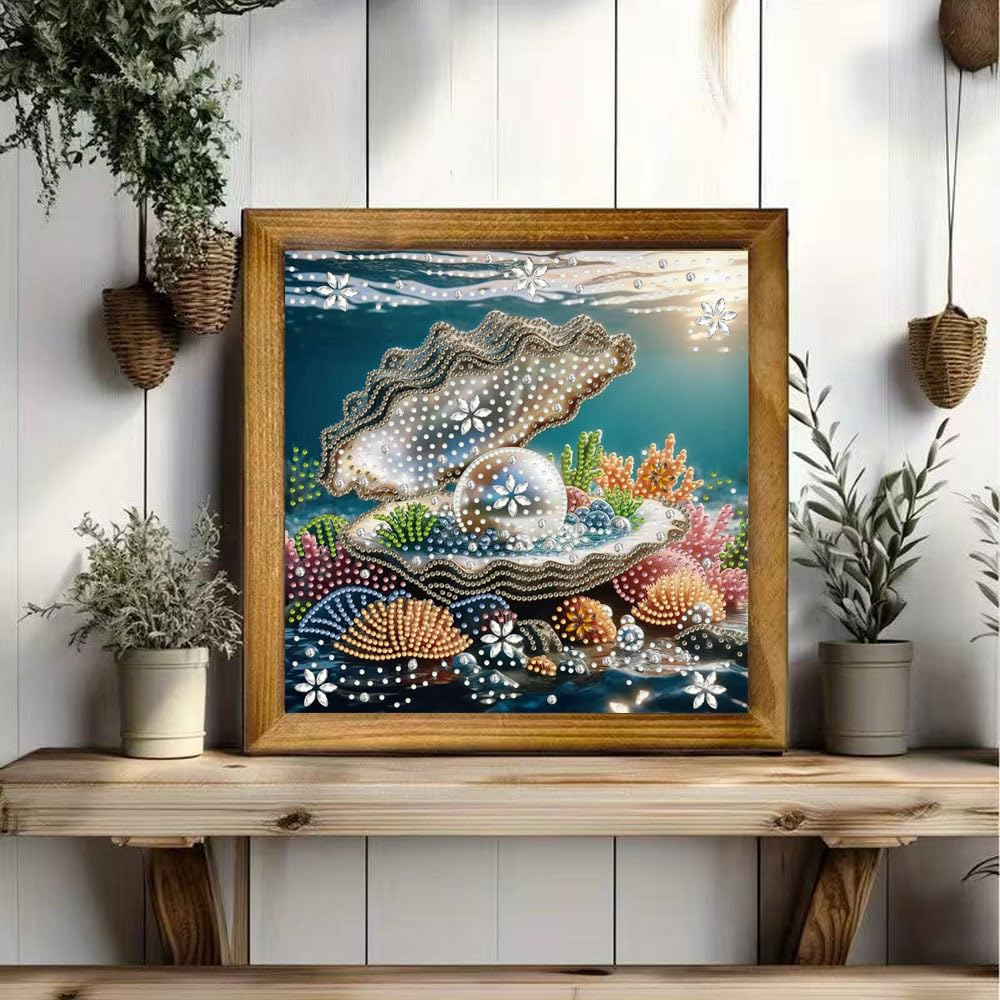 ZQEATRY Sea Turtle Animal Special Shape Diamond Art Kits for Adults,5D Diamond Painting Kits for Beginner,DIY Diamond Crystal Rhinestones Painting Kits for Home Wall Decor Gift 11.8 X 11.8inch