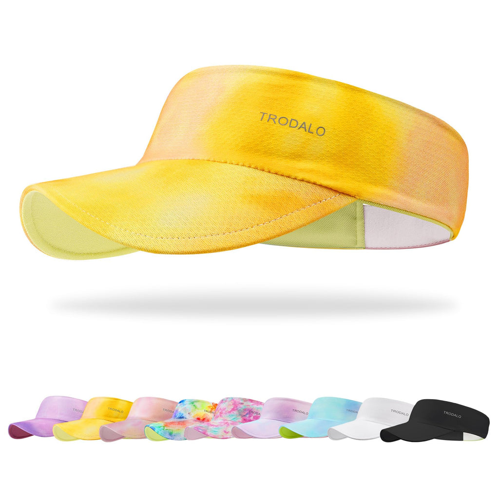 Kids Sun Visor Hats for Girls Boys, Lightweight Cooling Stretchy Visor, Packable Sports Hat for Running, Tennis, Golf