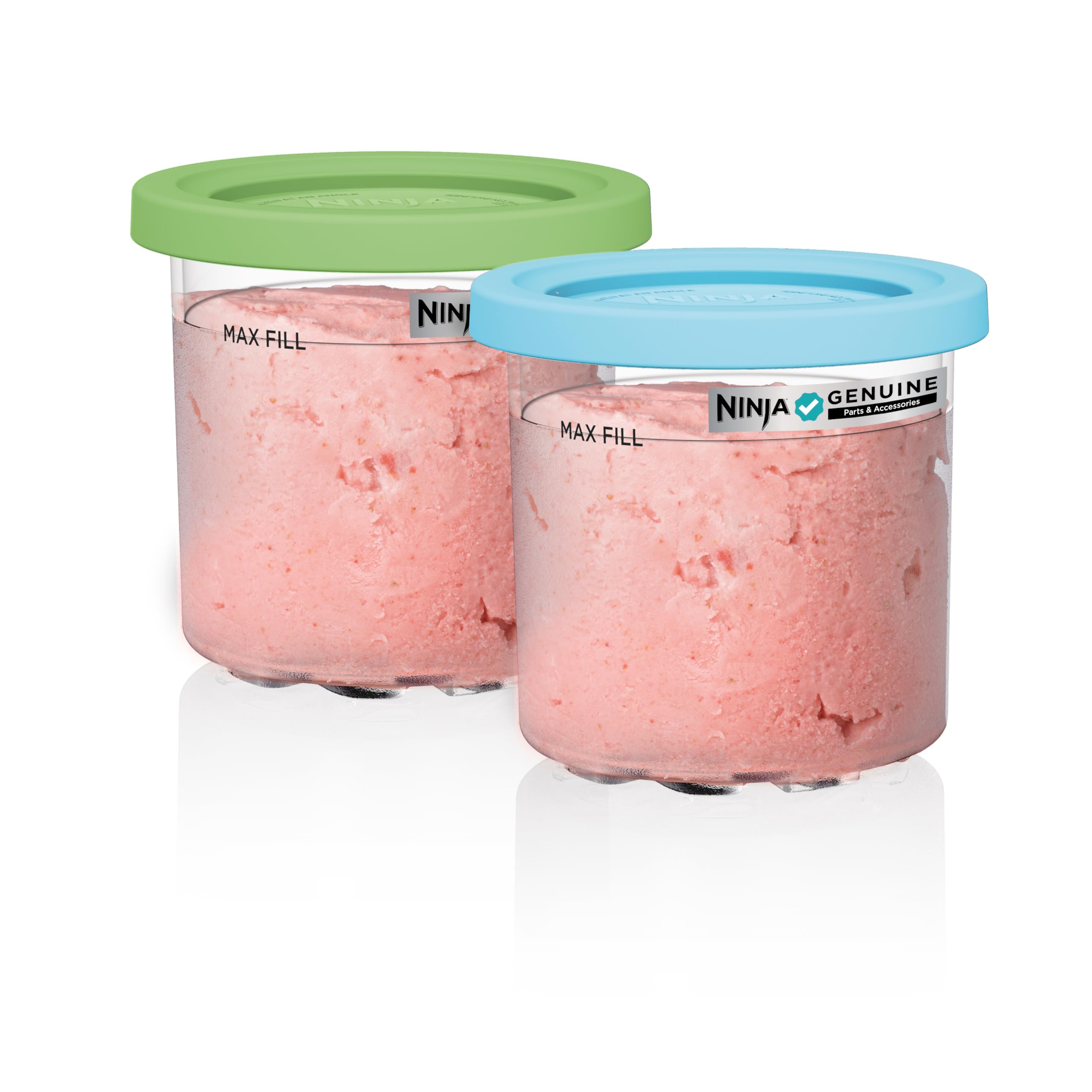 Ninja NC301 CREAMi Ice Cream Maker, for Gelato, Mix-ins, Milkshakes, Sorbet, Smoothie Bowls & More, 7 One-Touch Programs, with (2) Pint Containers & Lids, Compact Size, Perfect for Kids, Silver