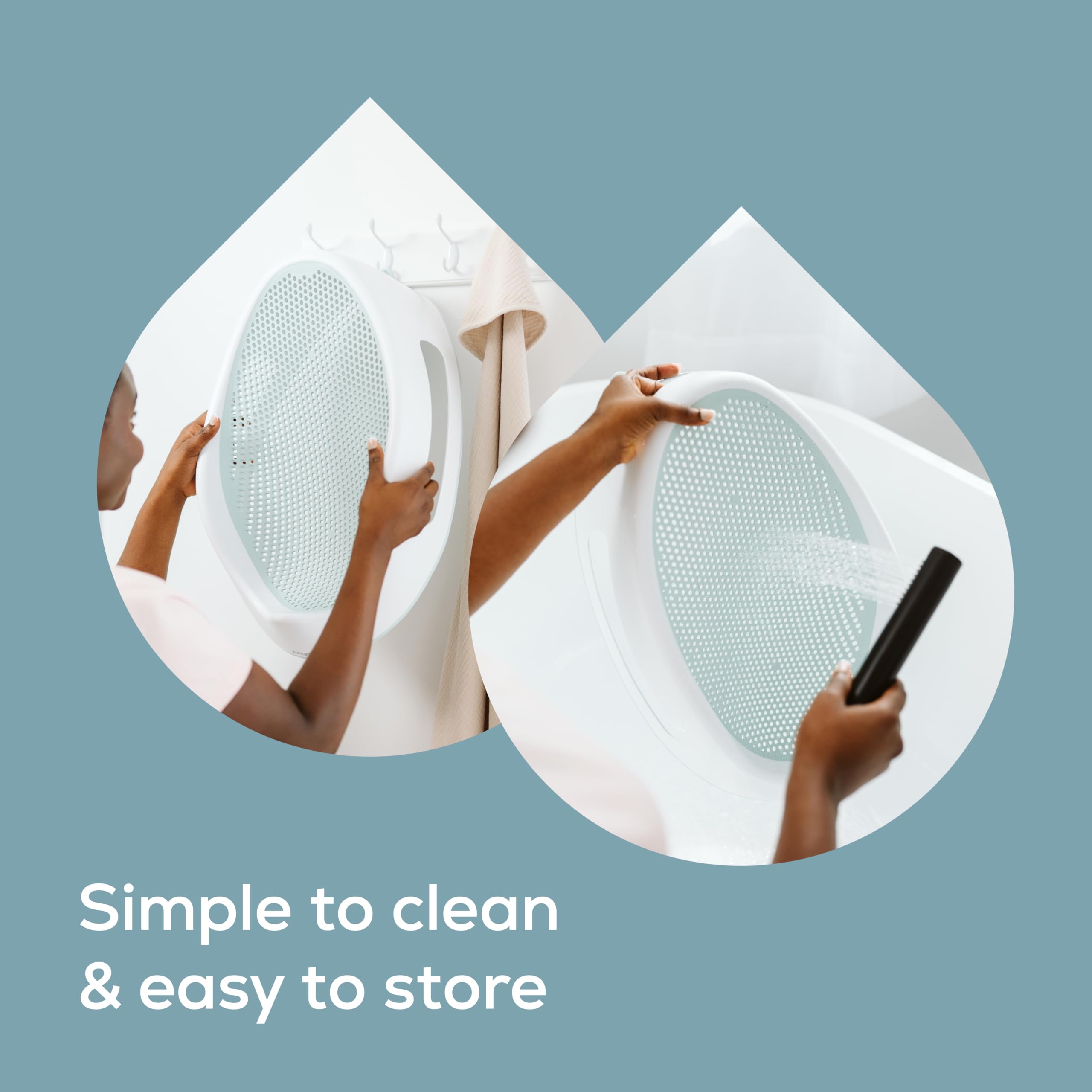 Angelcare Baby Bath Support (Gray) | Ideal for Babies Less Than 6 Months Old