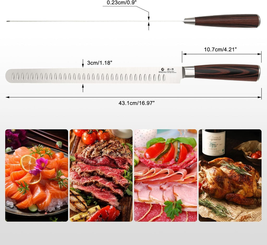 imarku Chef Knife 7 Inch Kitchen Knife Ultra Sharp Santoku Knife - High Carbon Japanese Chefs Knife, Kitchen Gadgets 2025, Apartment Essentials, Birthday Gifts for Him Her, Best Gifts for Women Men