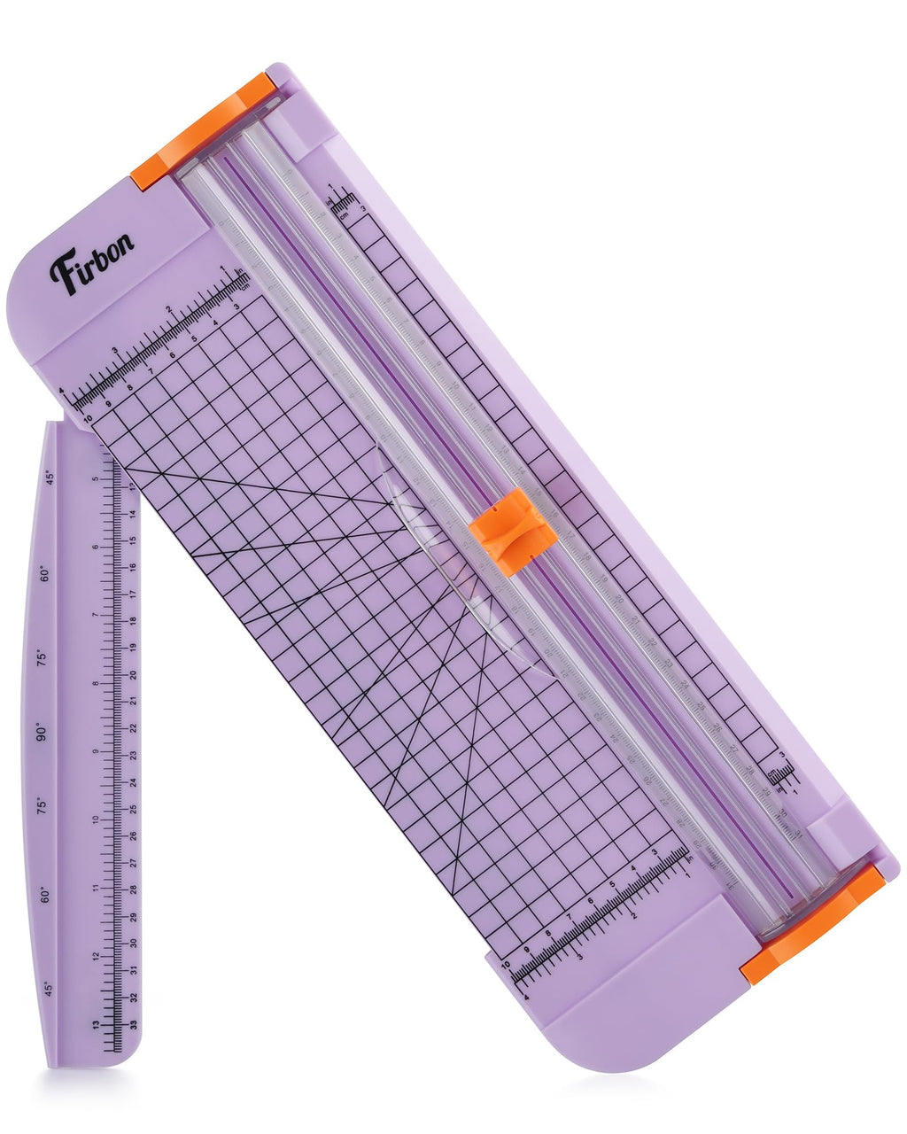 Firbon A4 Paper Cutter 12 Inch Titanium Paper Trimmer Scrapbooking Tool with Automatic Security Safeguard and Side Ruler for Craft Paper, Coupon, Label and Cardstock (Black)