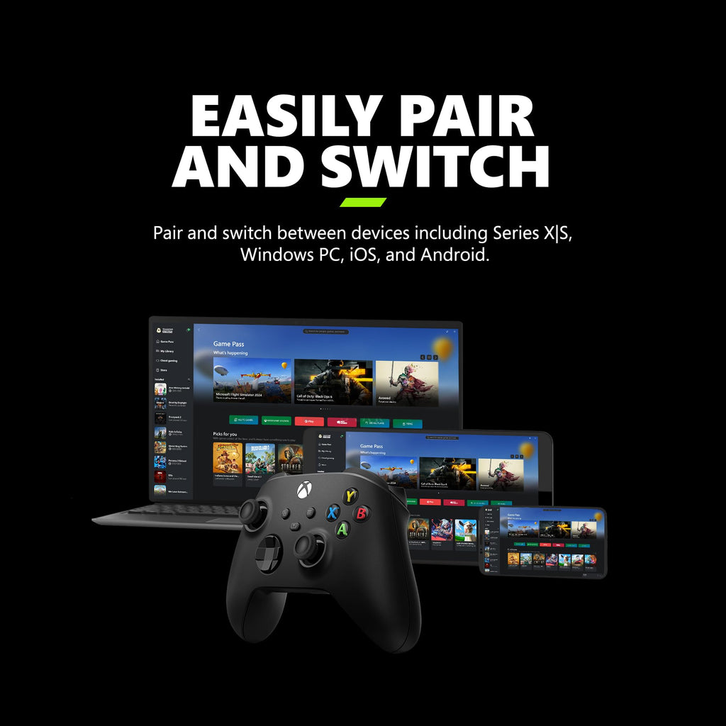 Xbox Wireless Gaming Controller | Shock Blue | Console, PC, & Android | Textured Grip | Wireless, Bluetooth, USB-C Connectivity