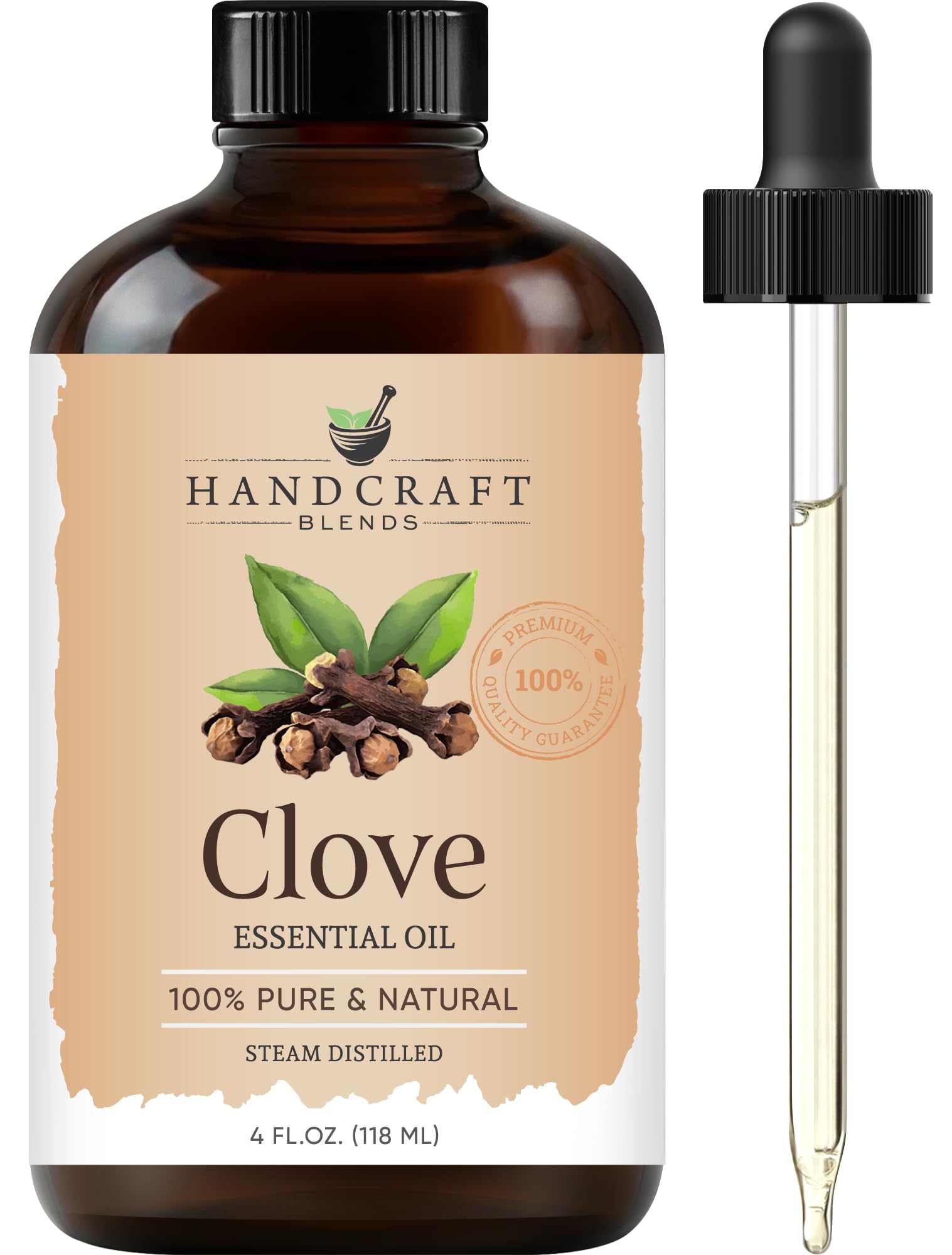 Handcraft Blends Peppermint Essential Oil – Huge 4 Fl Oz – 100% Pure and Natural – Premium Grade Essential Oil for Diffuser and Aromatherapy, Skin, Massage, Candle and Soap Making Fragrance