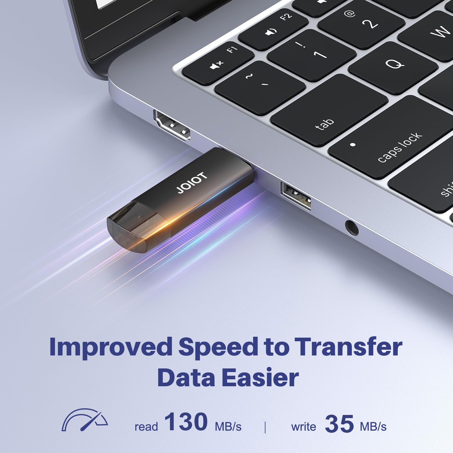 JOIOT 256GB USB C Flash Drive Dual USB 3.0 Type C + USB A Portable 2-in-1 Thumb Drive for Smartphone Tablet Computer Mac iPhone 15 Black