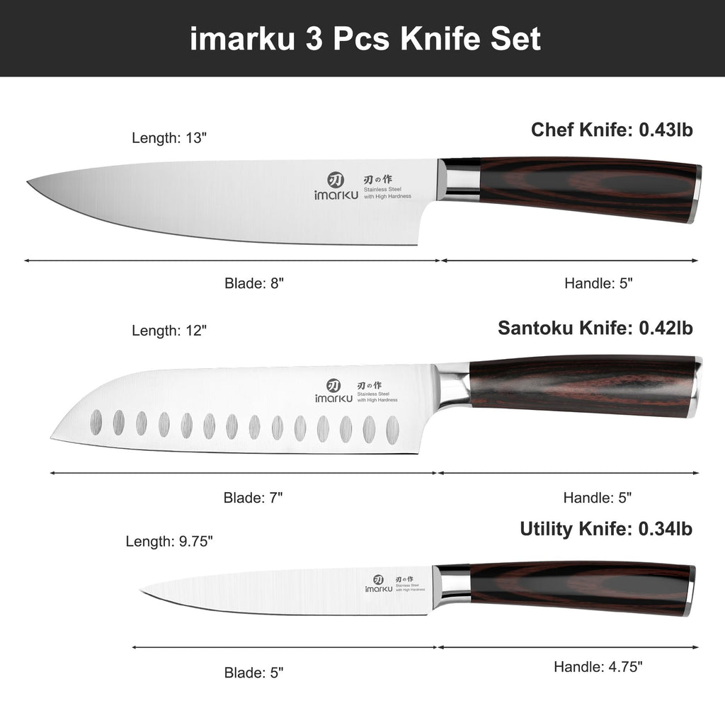 imarku Chef Knife 7 Inch Kitchen Knife Ultra Sharp Santoku Knife - High Carbon Japanese Chefs Knife, Kitchen Gadgets 2025, Apartment Essentials, Birthday Gifts for Him Her, Best Gifts for Women Men