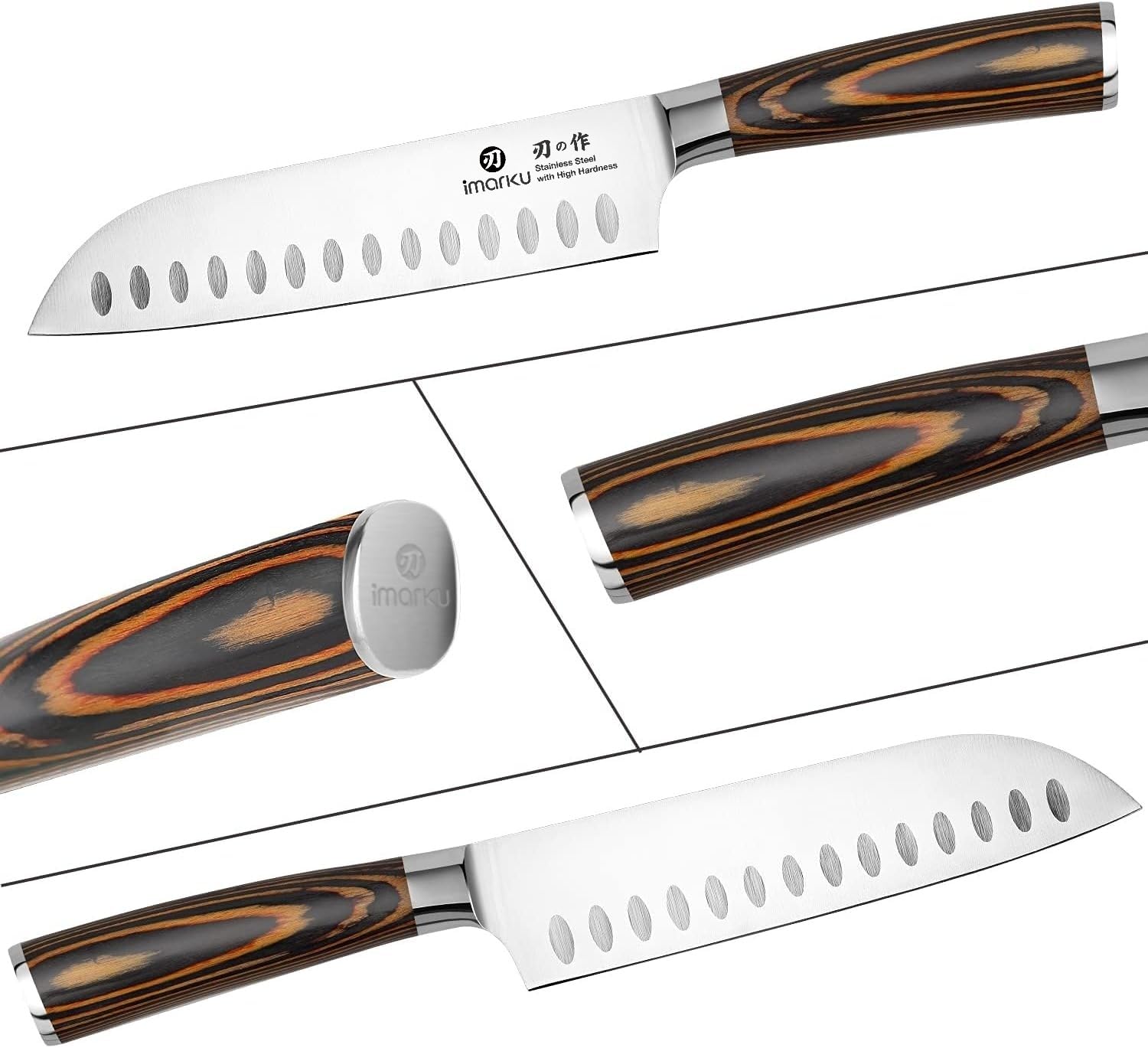imarku Chef Knife 7 Inch Kitchen Knife Ultra Sharp Santoku Knife - High Carbon Japanese Chefs Knife, Kitchen Gadgets 2025, Apartment Essentials, Birthday Gifts for Him Her, Best Gifts for Women Men